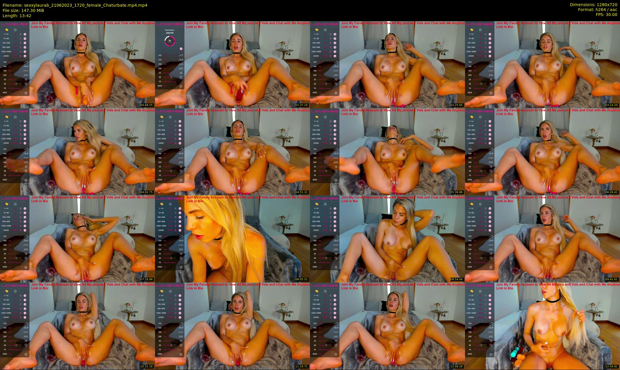 sexxylaurab — 14 minute Chaturbate female cam show recording, 720p, Jun 21, 2023