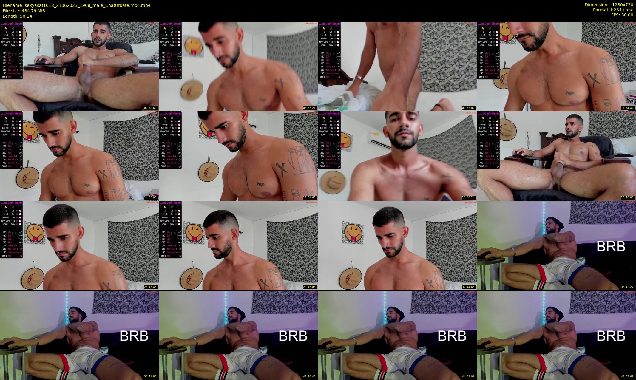 sexyasaf1018 — 51 minute Chaturbate male cam show recording, 720p, Jun 21, 2023