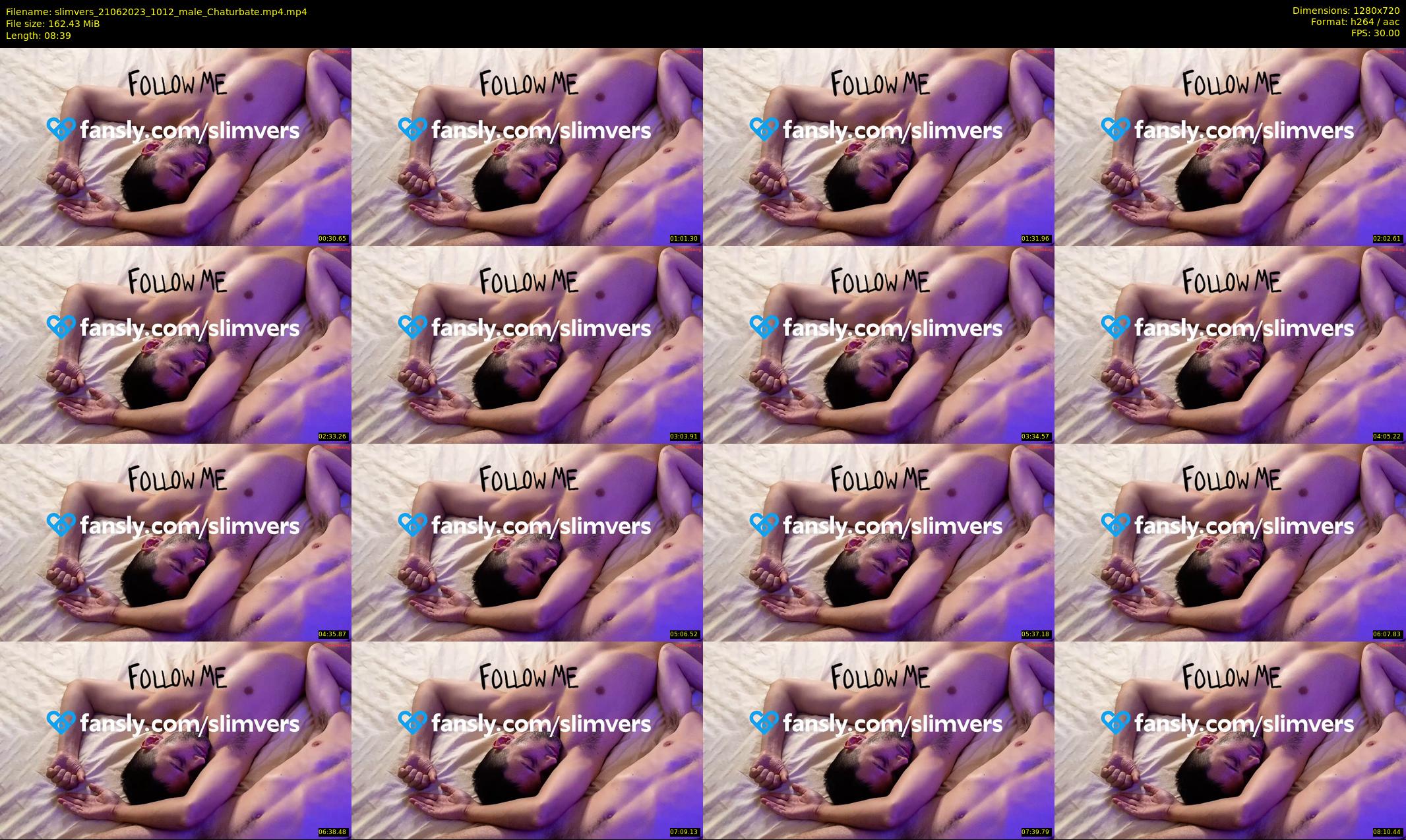 slimvers — 9 minute Chaturbate male cam show recording, 720p, Jun 21, 2023