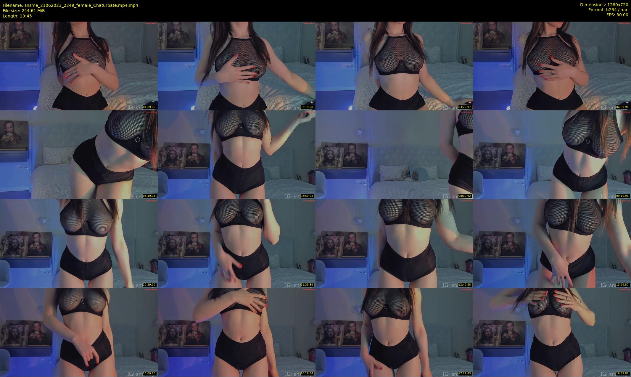 snsme — 20 minute Chaturbate female cam show recording, 720p, Jun 21, 2023