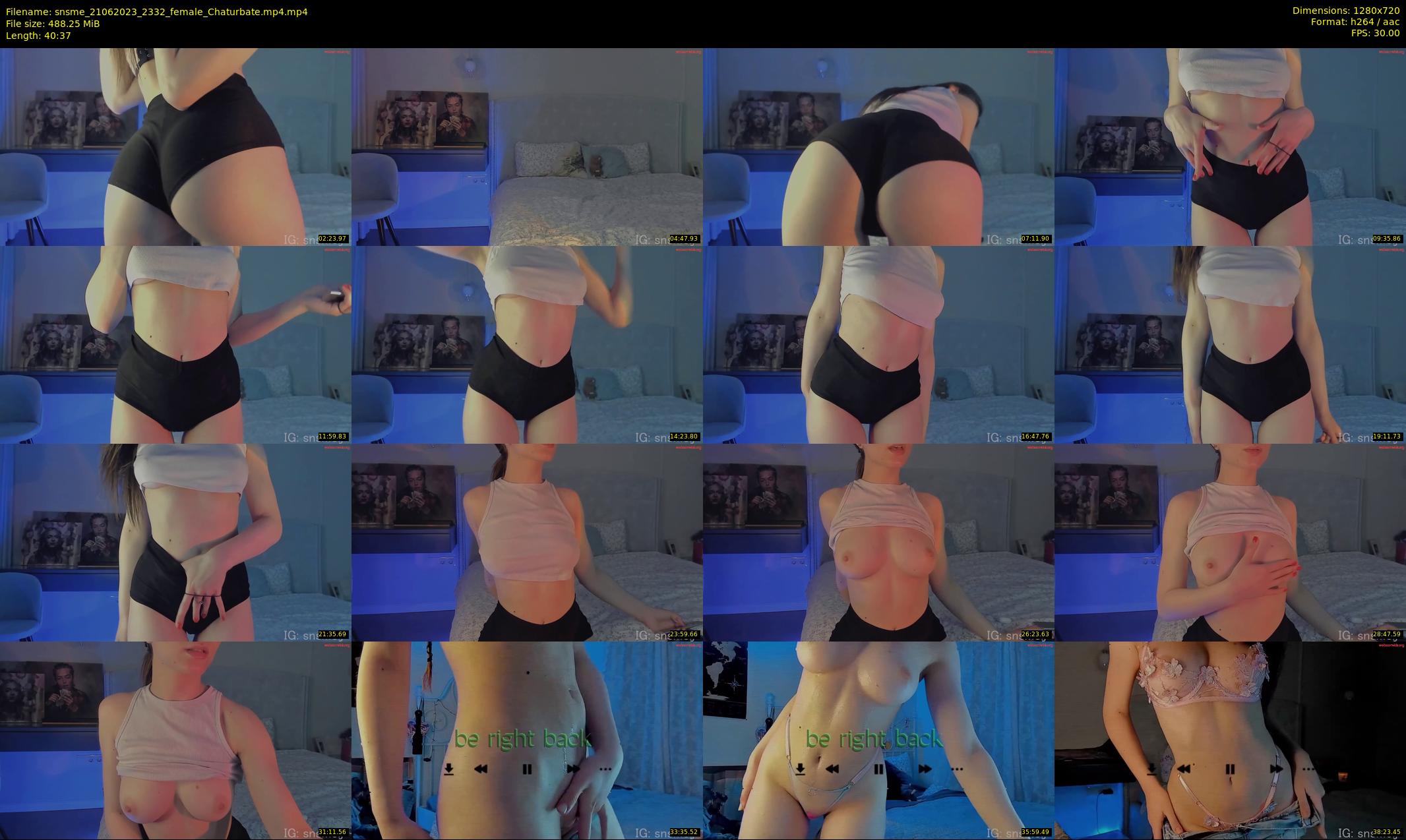 snsme — 41 minute Chaturbate female cam show recording, 720p, Jun 21, 2023