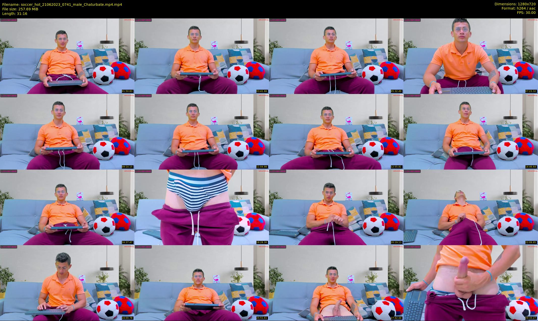 soccer_hot — 32 minute Chaturbate male cam show recording, 720p, Jun 21, 2023