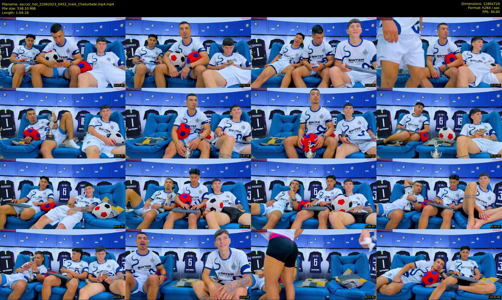 soccer_hot — 65 minute Chaturbate male cam show recording, 720p, Jun 22, 2023