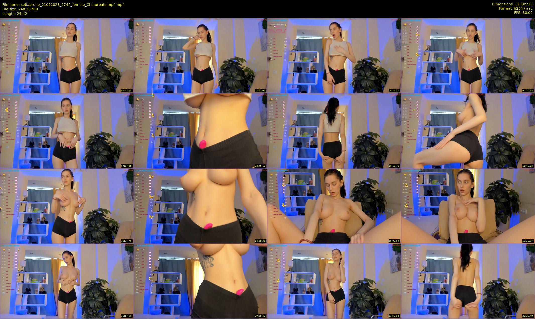 sofiabruno — 25 minute Chaturbate female cam show recording, 720p, Jun 21, 2023