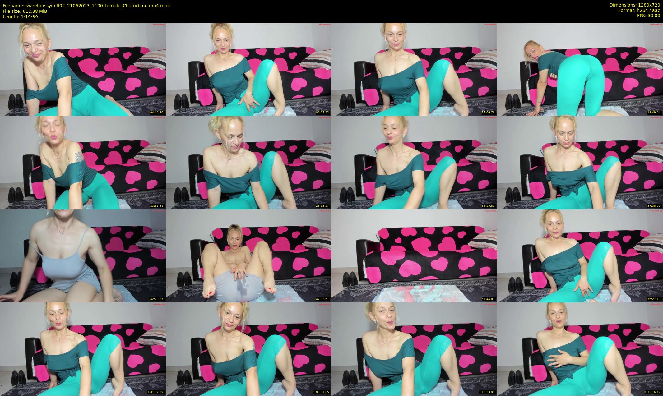 sweetpussymilf02 — 80 minute Chaturbate female cam show recording, 720p, Jun 21, 2023