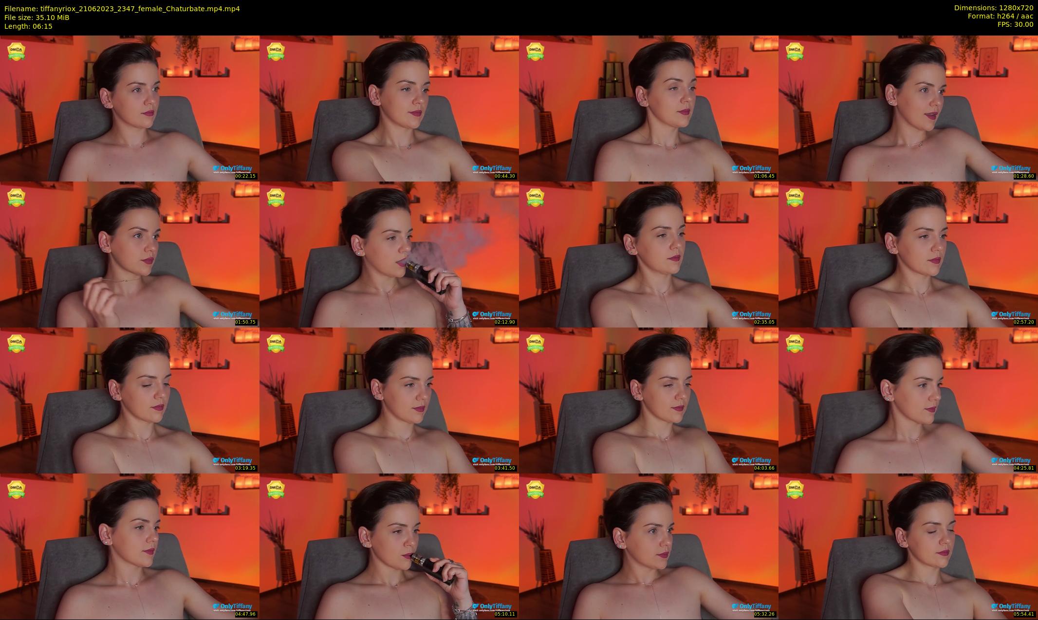 tiffanyriox — 7 minute Chaturbate female cam show recording, 720p, Jun 21, 2023