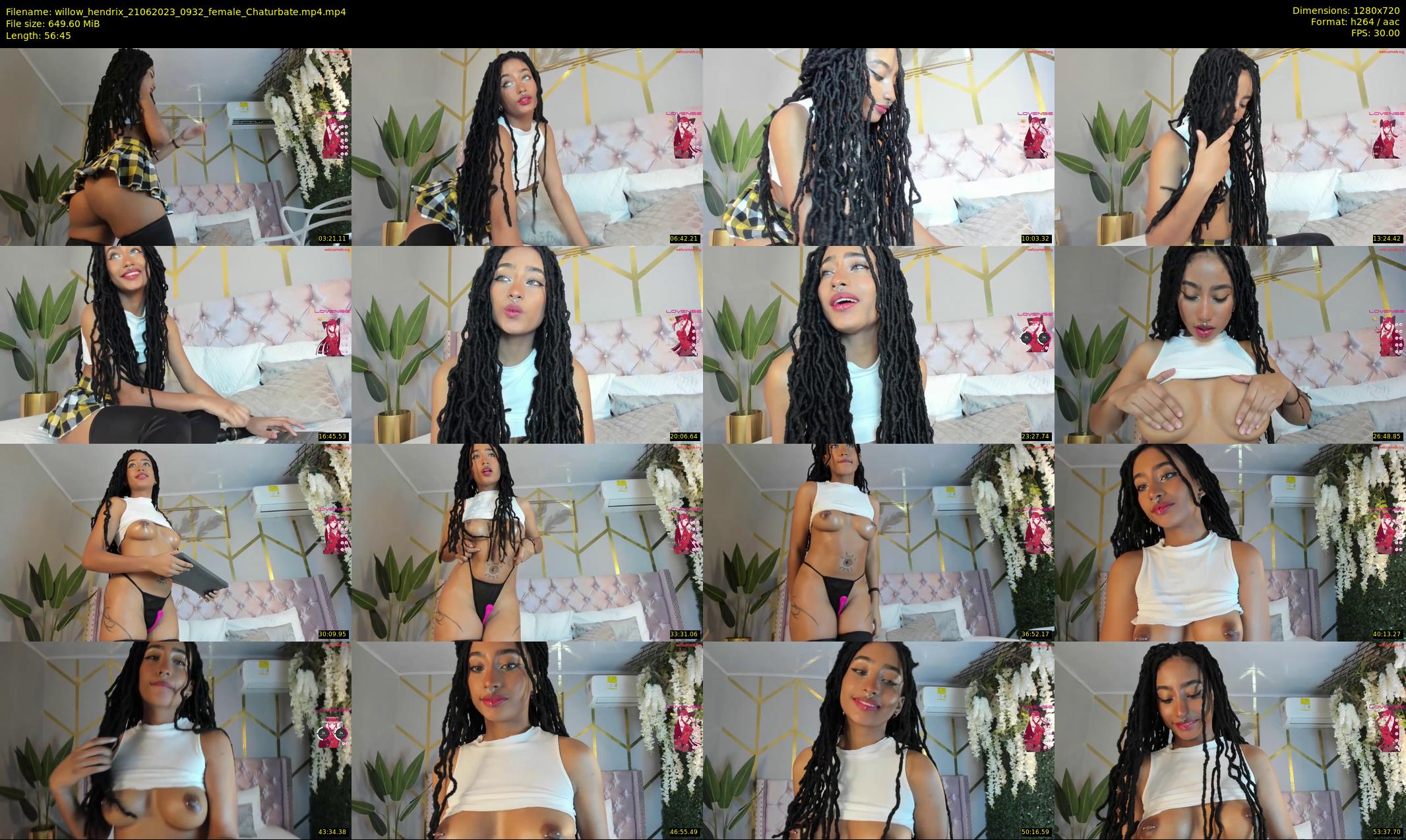 willow_hendrix — 57 minute Chaturbate female cam show recording, 720p, Jun 21, 2023