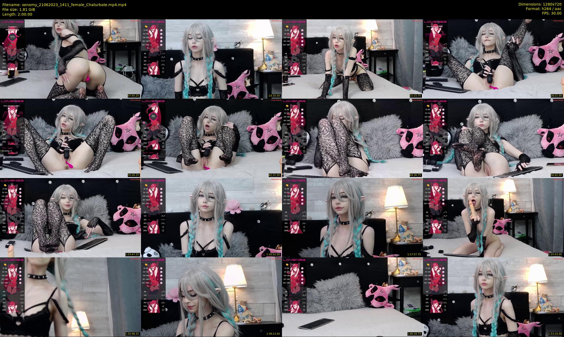xenomy — 120 minute Chaturbate female cam show recording, 720p, Jun 21, 2023