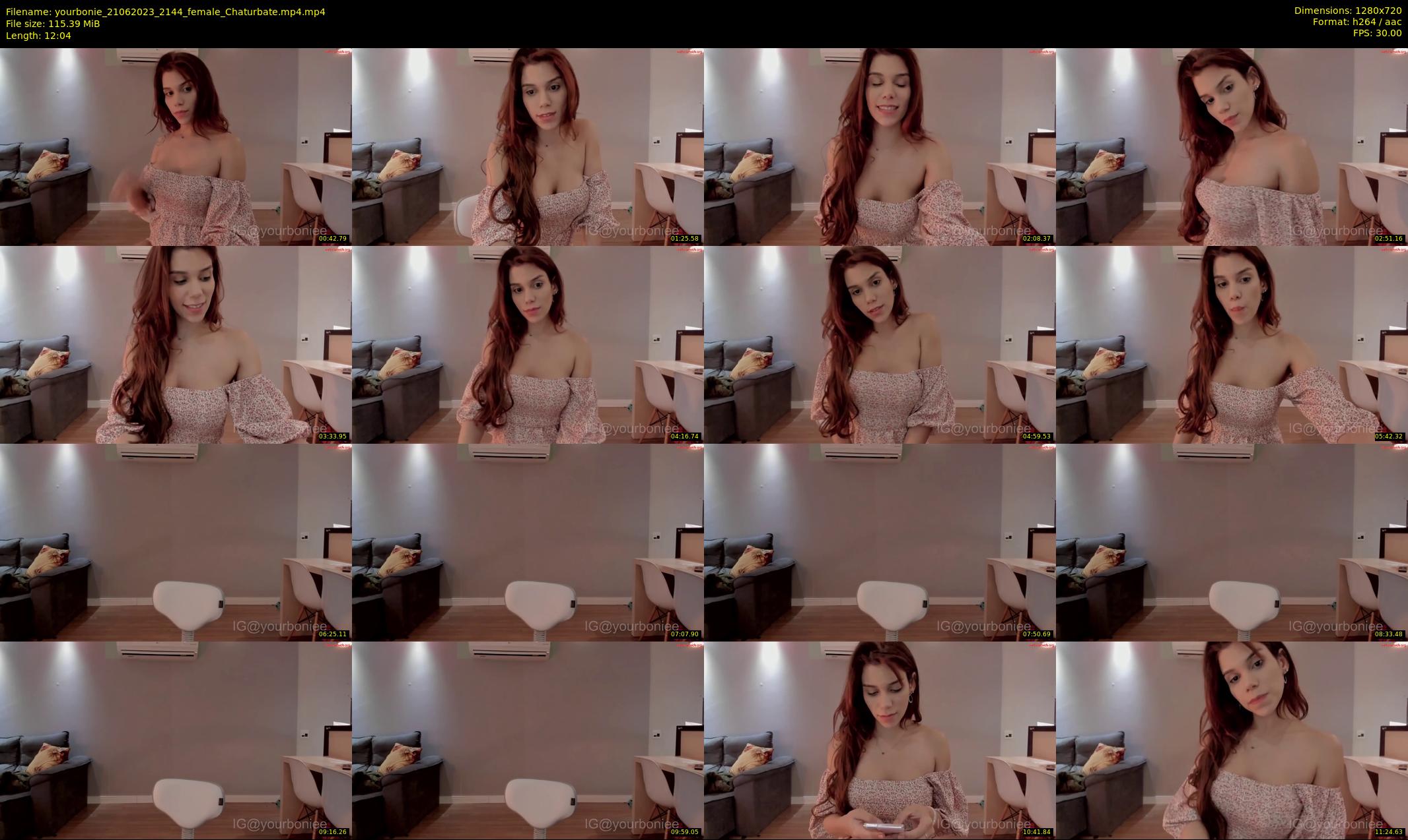 yourbonie — 13 minute Chaturbate female cam show recording, 720p, Jun 21, 2023