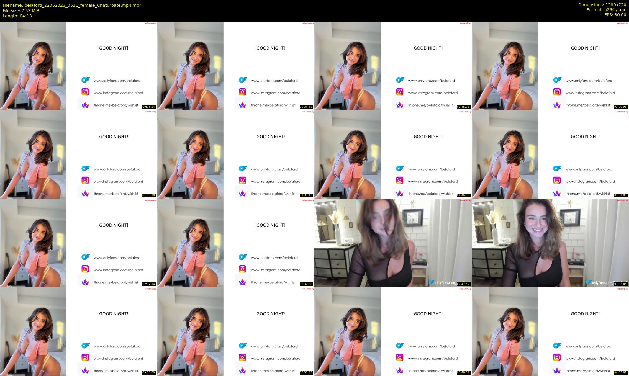 belaford — 5 minute Chaturbate female cam show recording, 720p, Jun 22, 2023
