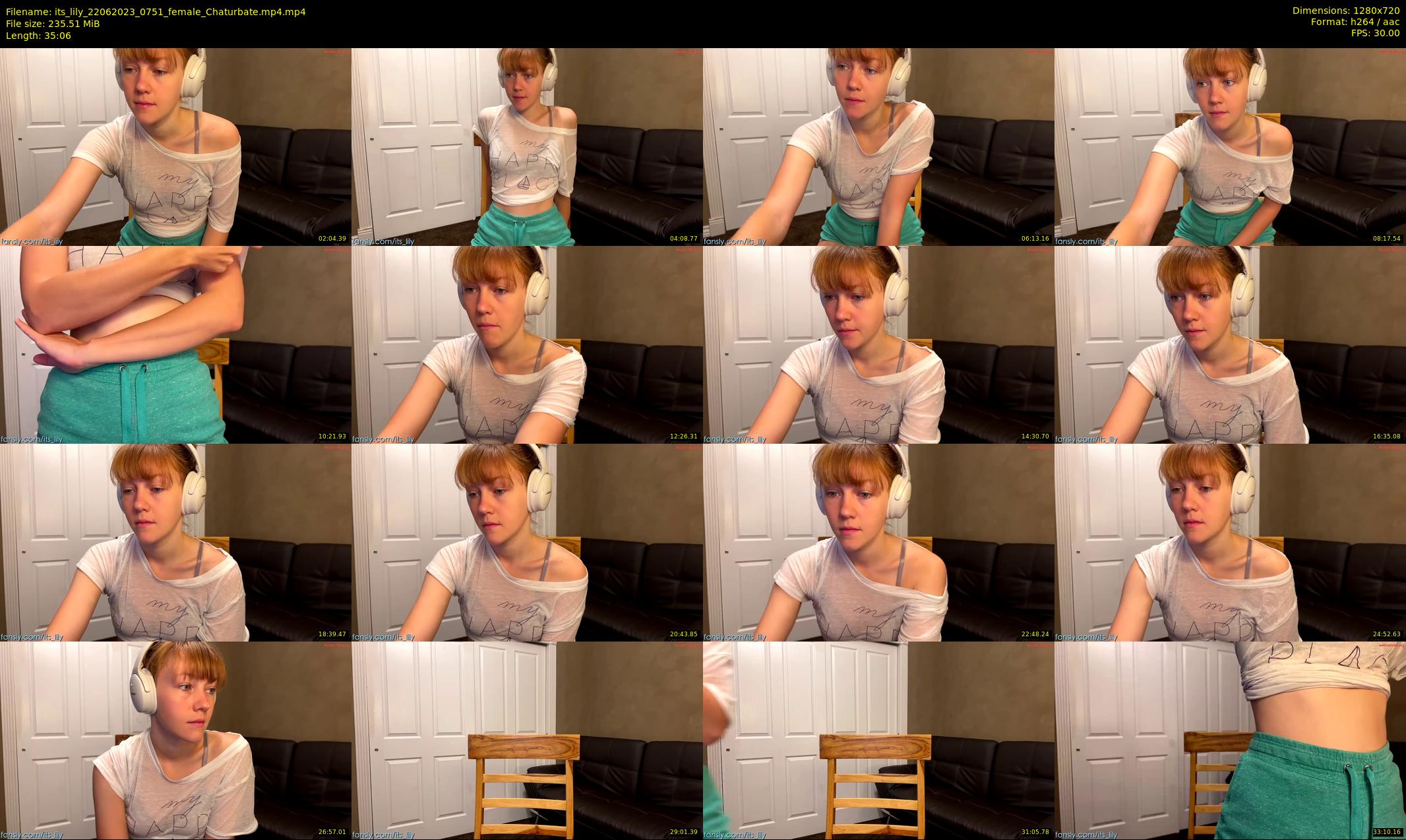 its_lily — 36 minute Chaturbate female cam show recording, 720p, Jun 22, 2023
