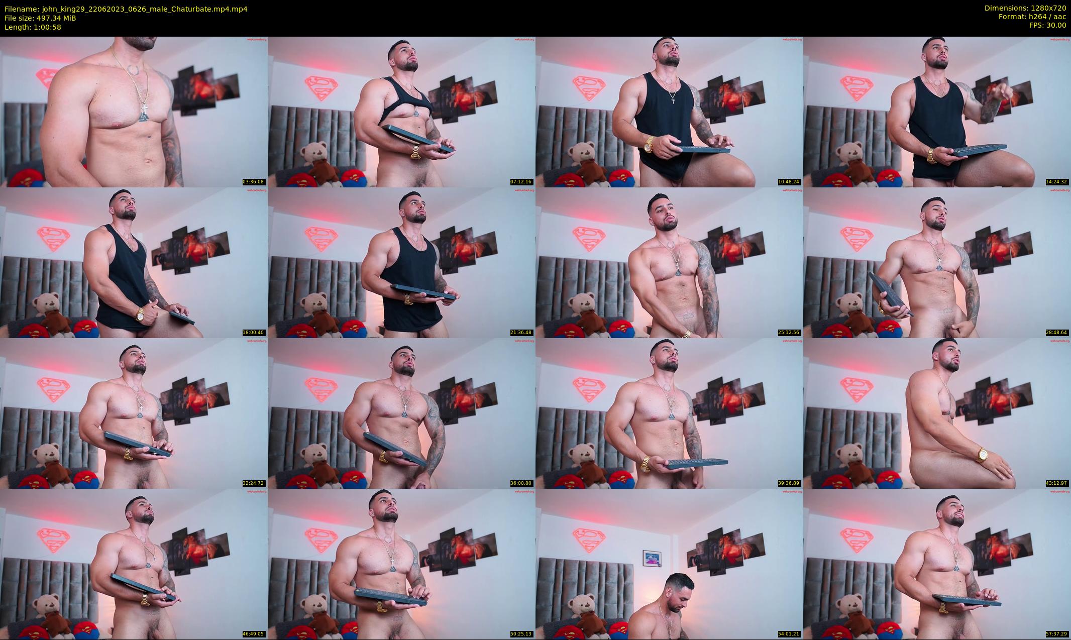 john_king29 — 61 minute Chaturbate male cam show recording, 720p, Jun 22, 2023