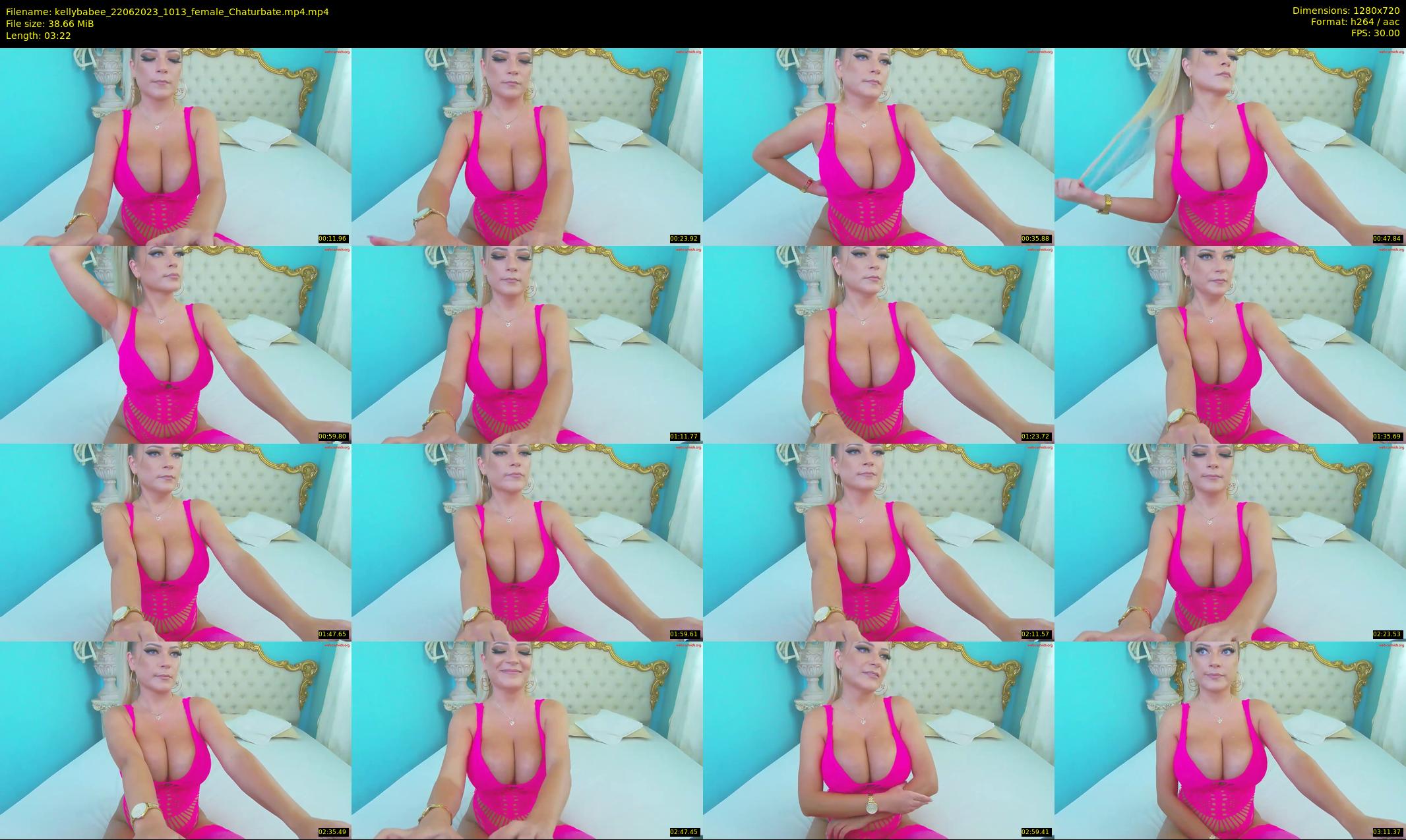 kellybabee — 4 minute Chaturbate female cam show recording, 720p, Jun 22, 2023