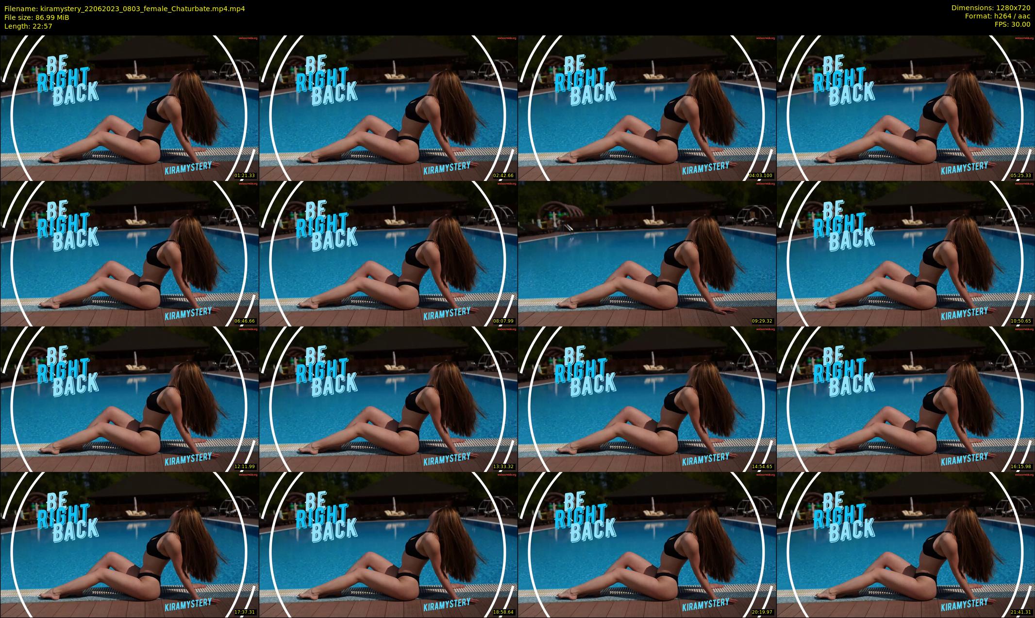 kiramystery — 23 minute Chaturbate female cam show recording, 720p, Jun 22, 2023
