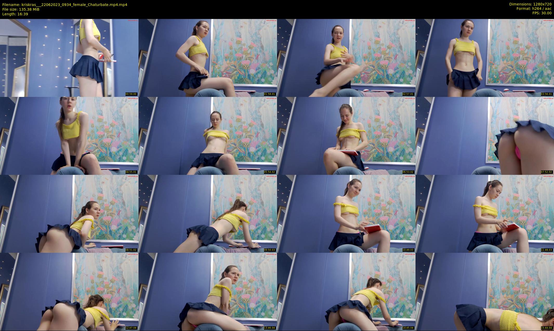 kriskras__ — 17 minute Chaturbate female cam show recording, 720p, Jun 22, 2023