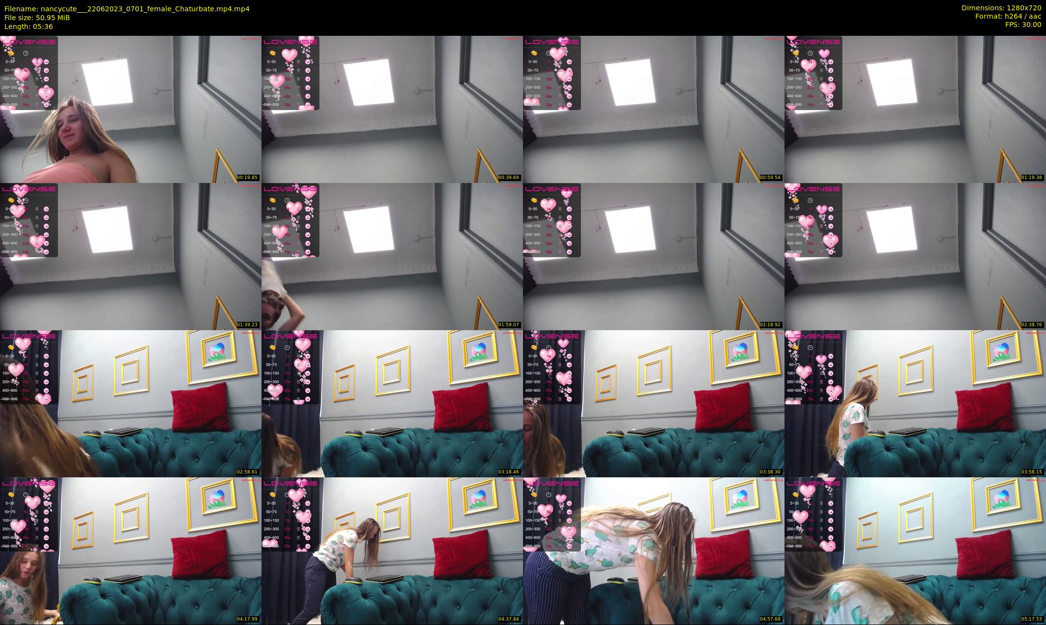 nancycute__ — 6 minute Chaturbate female cam show recording, 720p, Jun 22, 2023