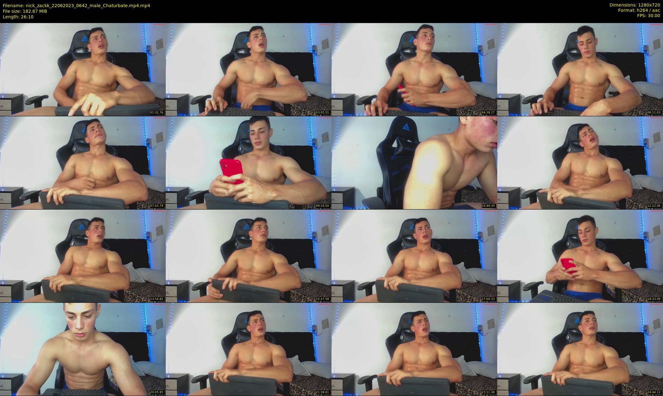 nick_zackk — 27 minute Chaturbate male cam show recording, 720p, Jun 22, 2023