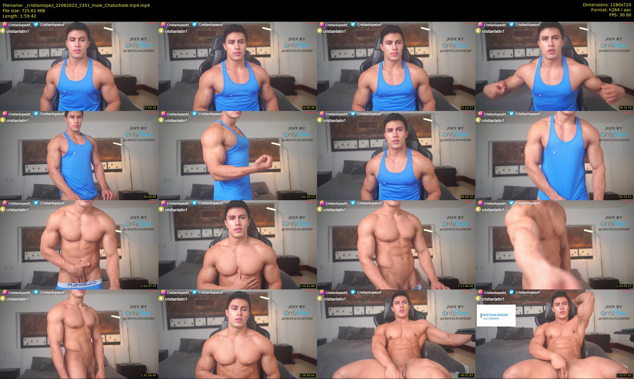 _cristianlopez — 120 minute Chaturbate male cam show recording, 720p, Jun 22, 2023