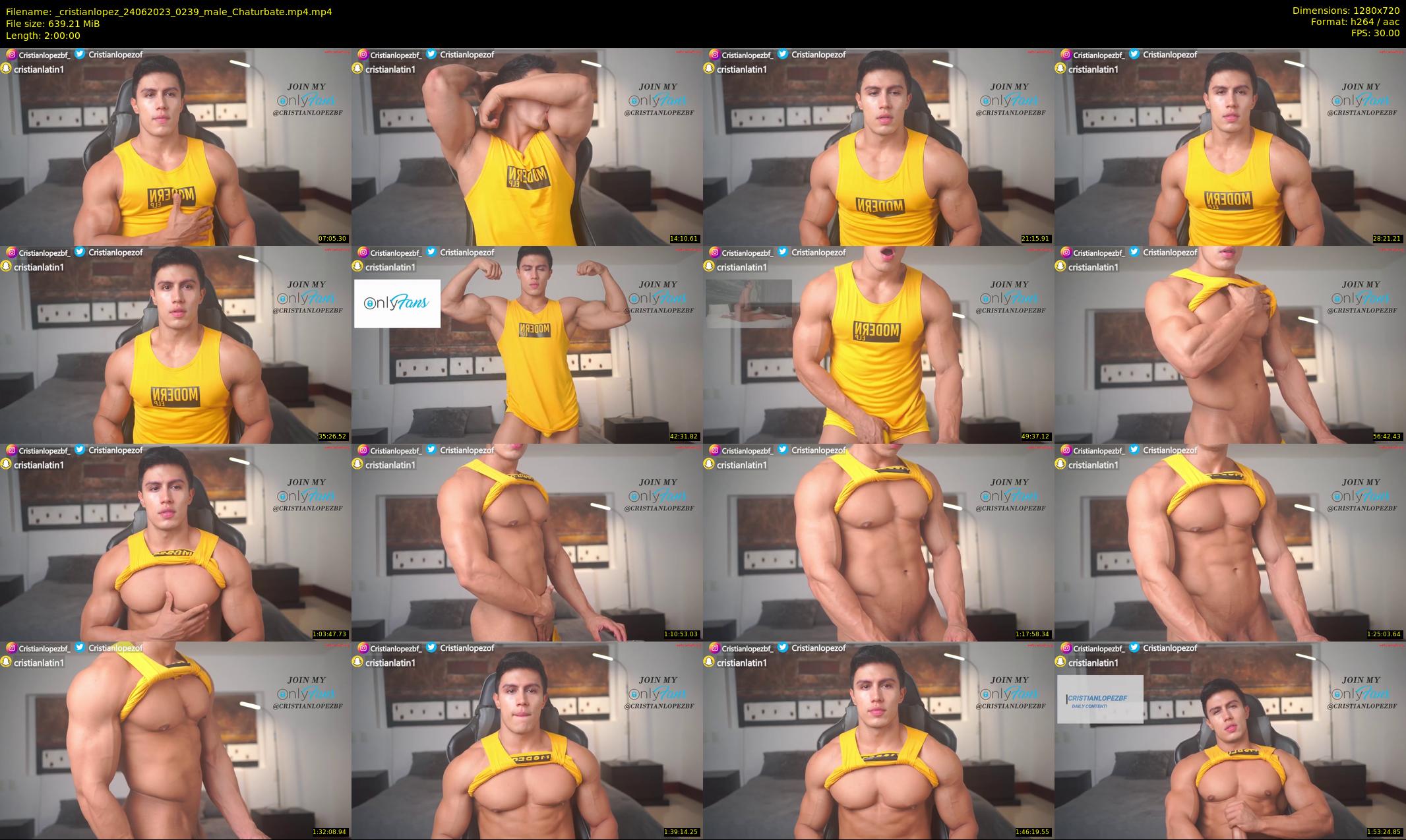 _cristianlopez — 120 minute Chaturbate male cam show recording, 720p, Jun 24, 2023