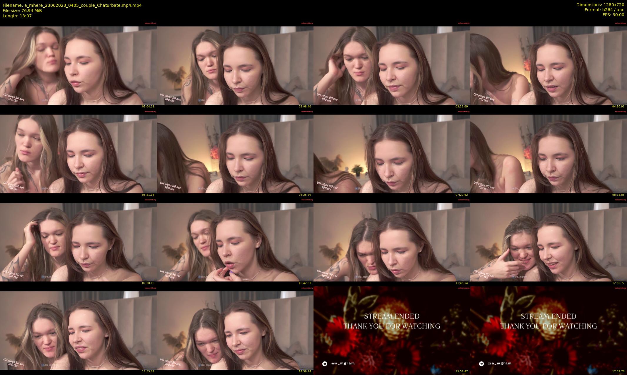 a_mhere — 19 minute Chaturbate couple cam show recording, 720p, Jun 23, 2023