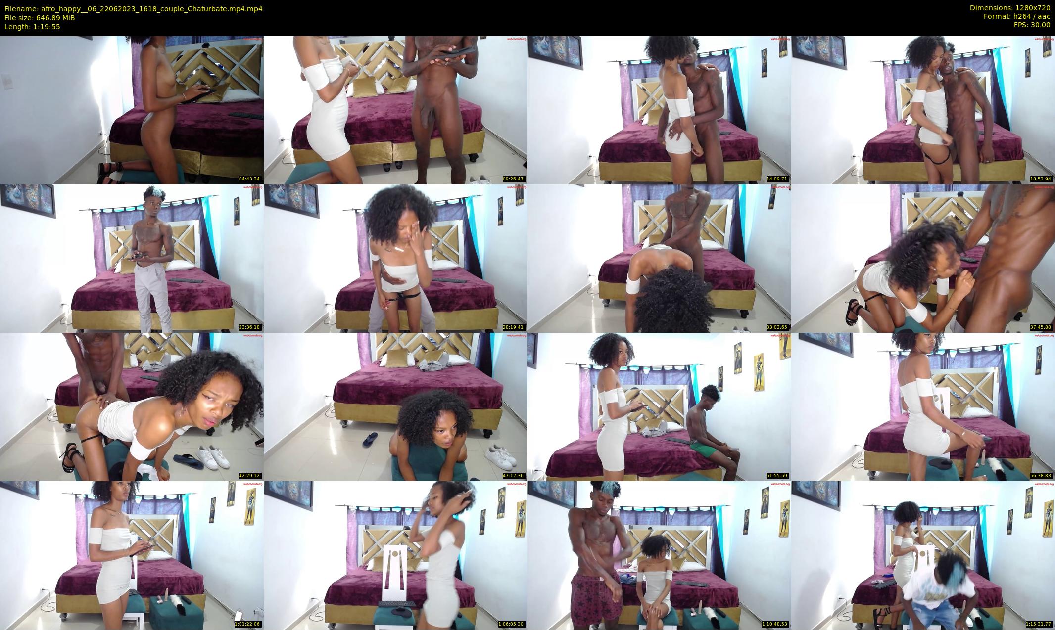 afro_happy__06 — 80 minute Chaturbate couple cam show recording, 720p, Jun 22, 2023