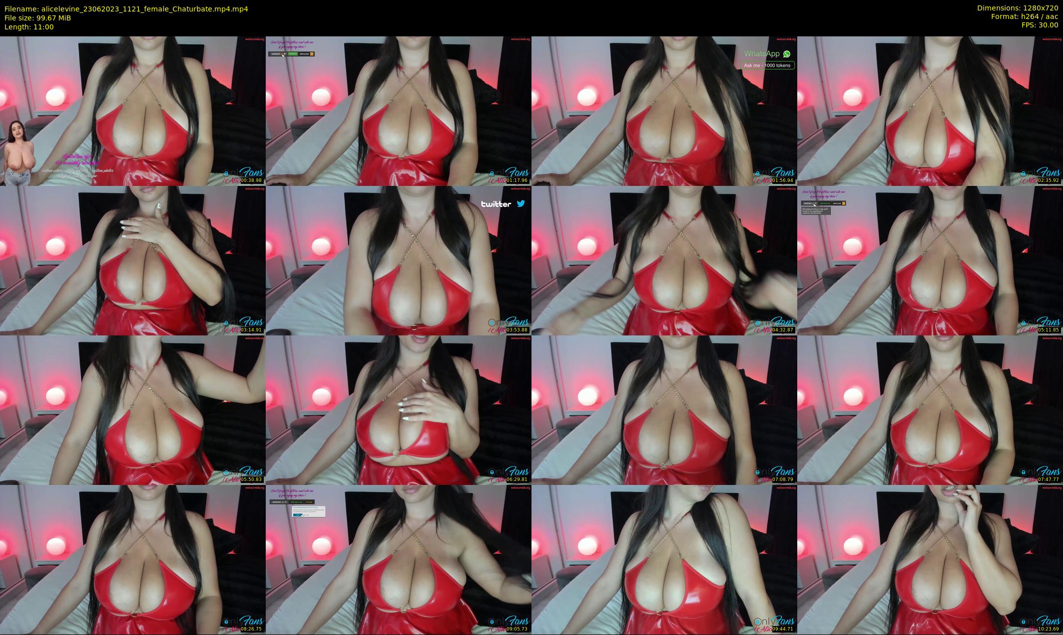 alicelevine — 11 minute Chaturbate female cam show recording, 720p, Jun 23, 2023