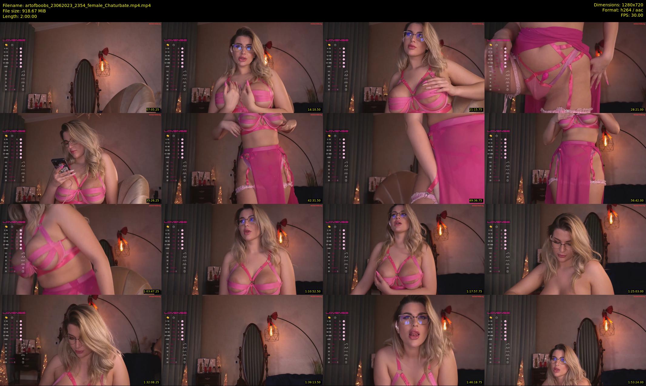 artofboobs — 120 minute Chaturbate female cam show recording, 720p, Jun 23, 2023