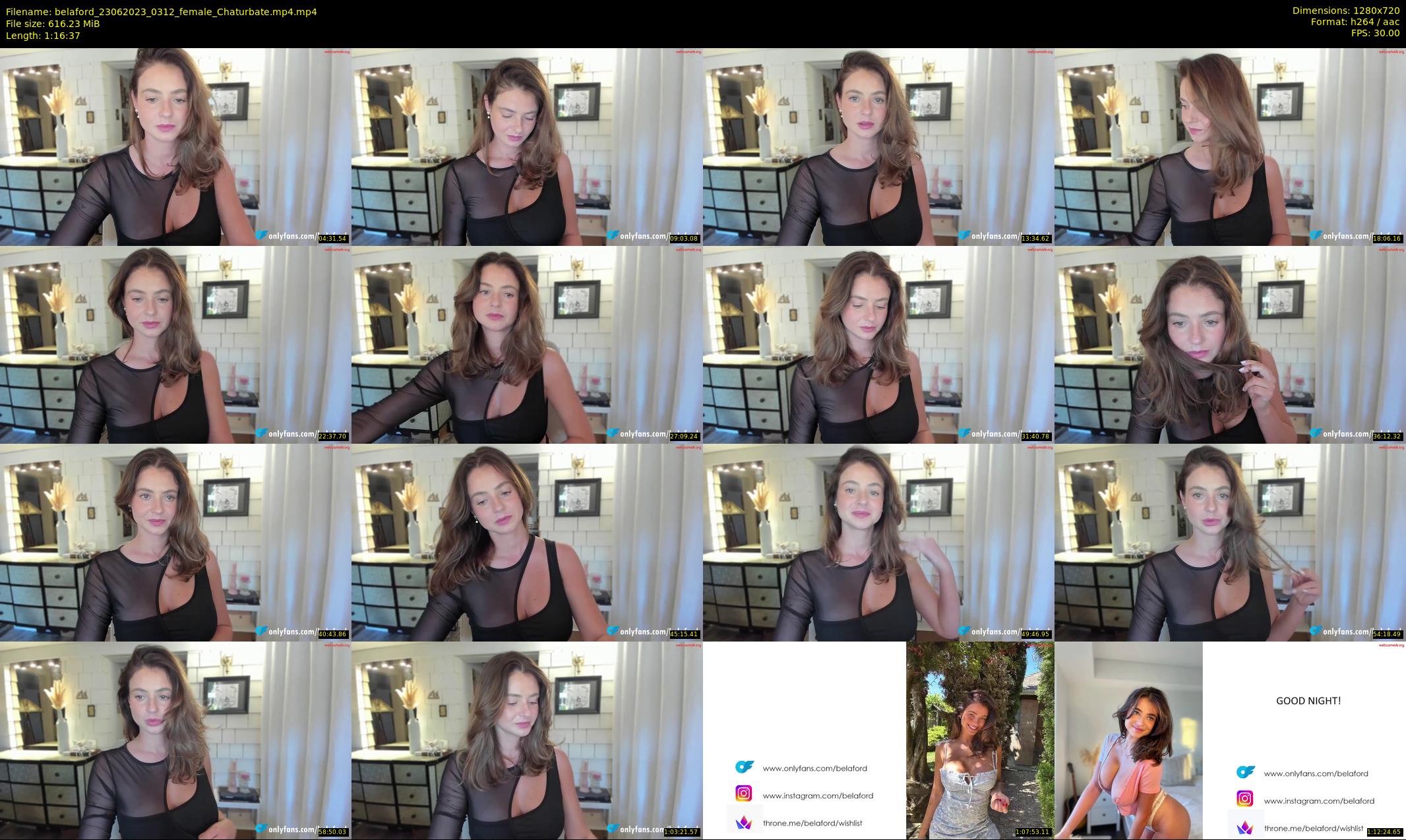 belaford — 77 minute Chaturbate female cam show recording, 720p, Jun 23, 2023