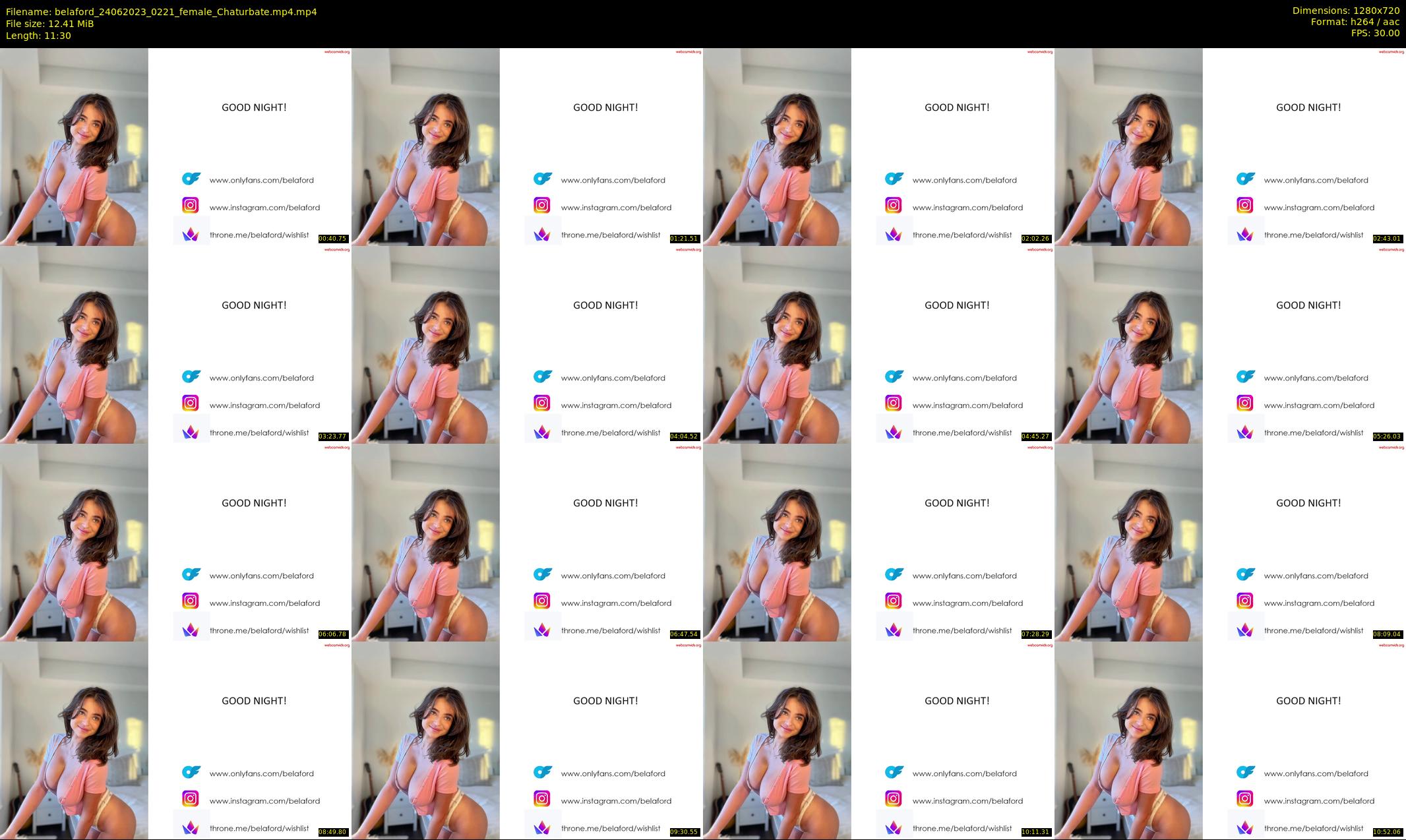 belaford — 12 minute Chaturbate female cam show recording, 720p, Jun 24, 2023