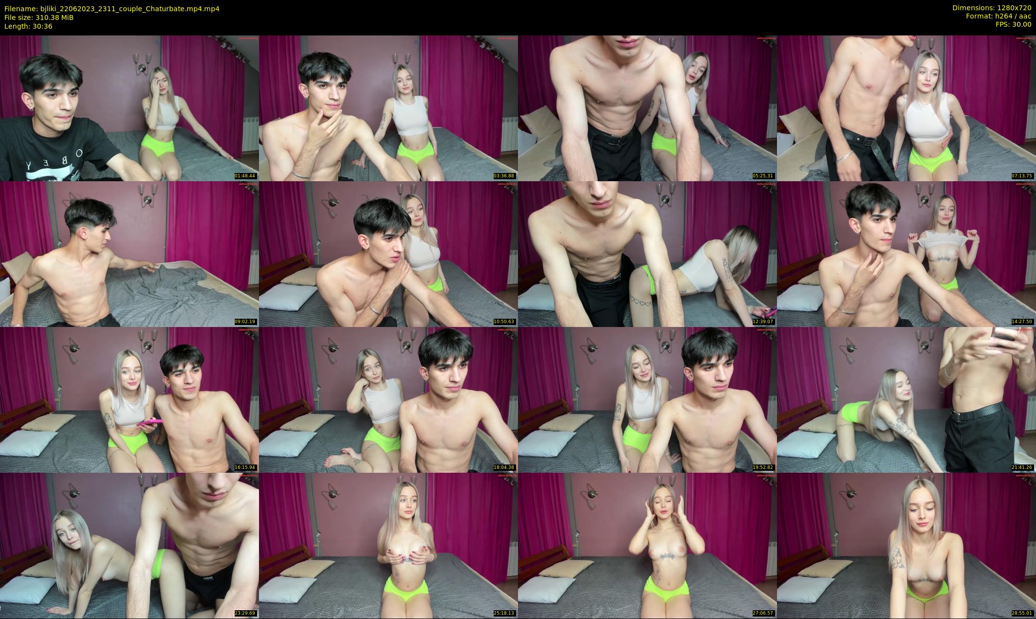 bjliki — 31 minute Chaturbate couple cam show recording, 720p, Jun 22, 2023