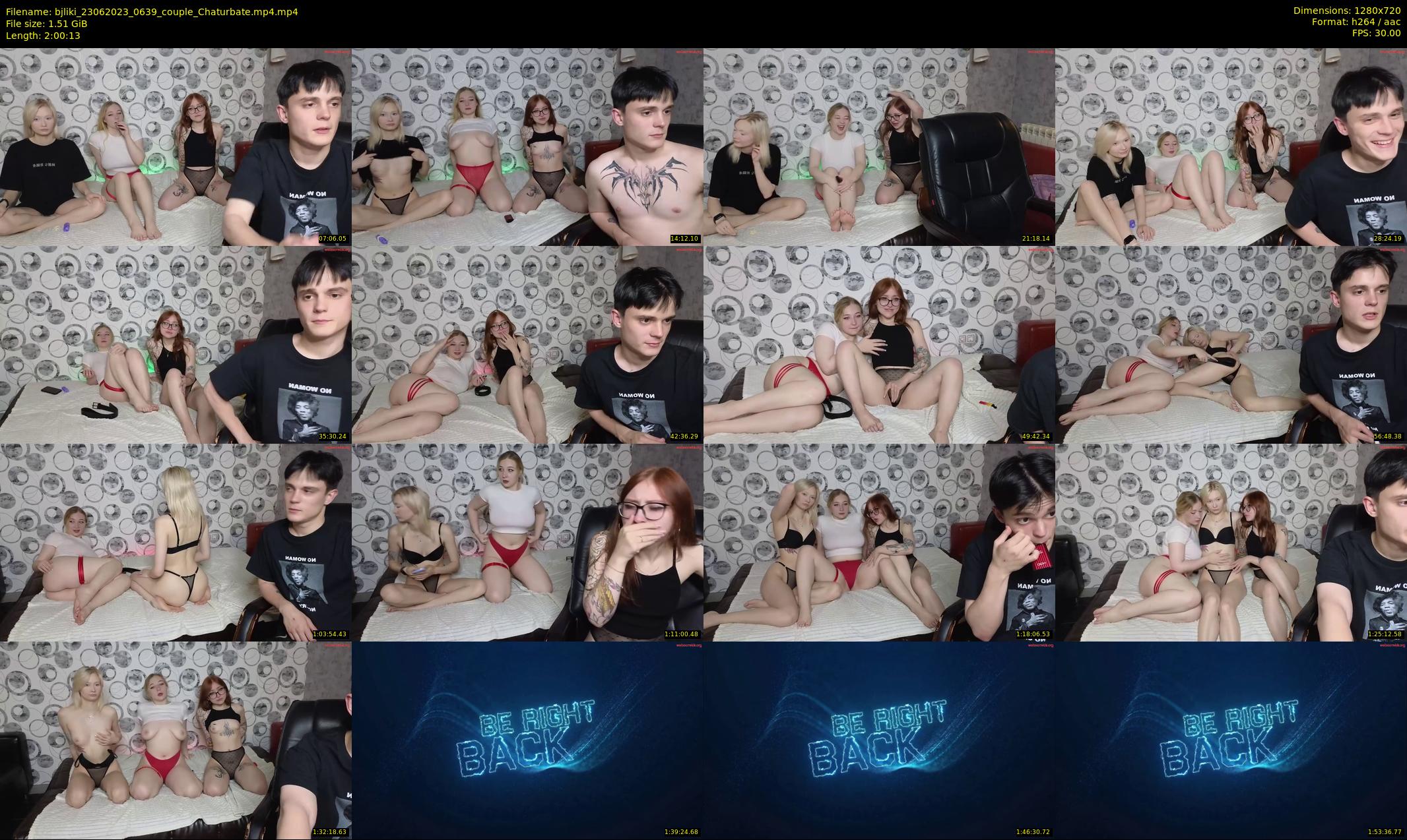 bjliki — 121 minute Chaturbate couple cam show recording, 720p, Jun 23, 2023