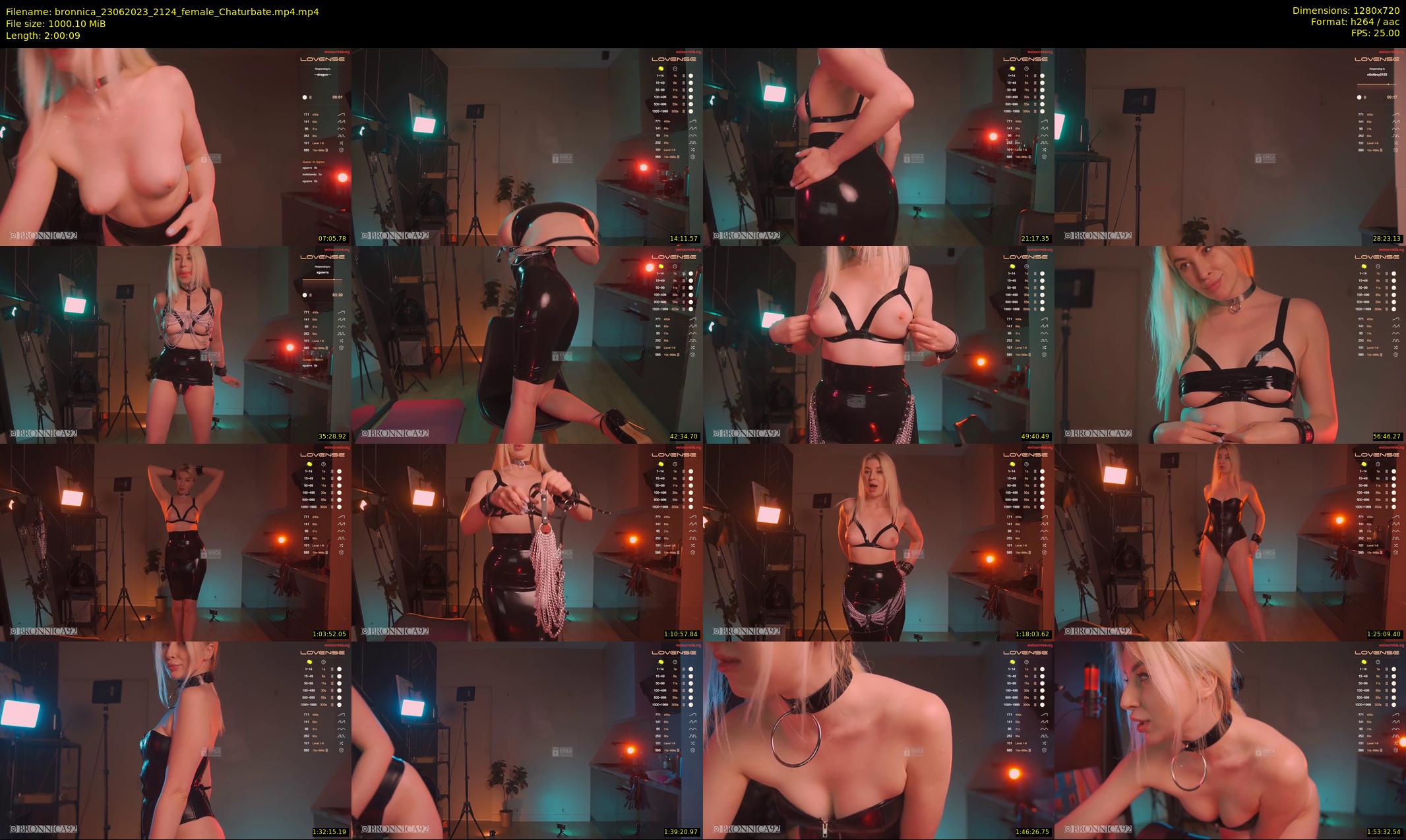 bronnica — 121 minute Chaturbate female cam show recording, 720p, Jun 23, 2023
