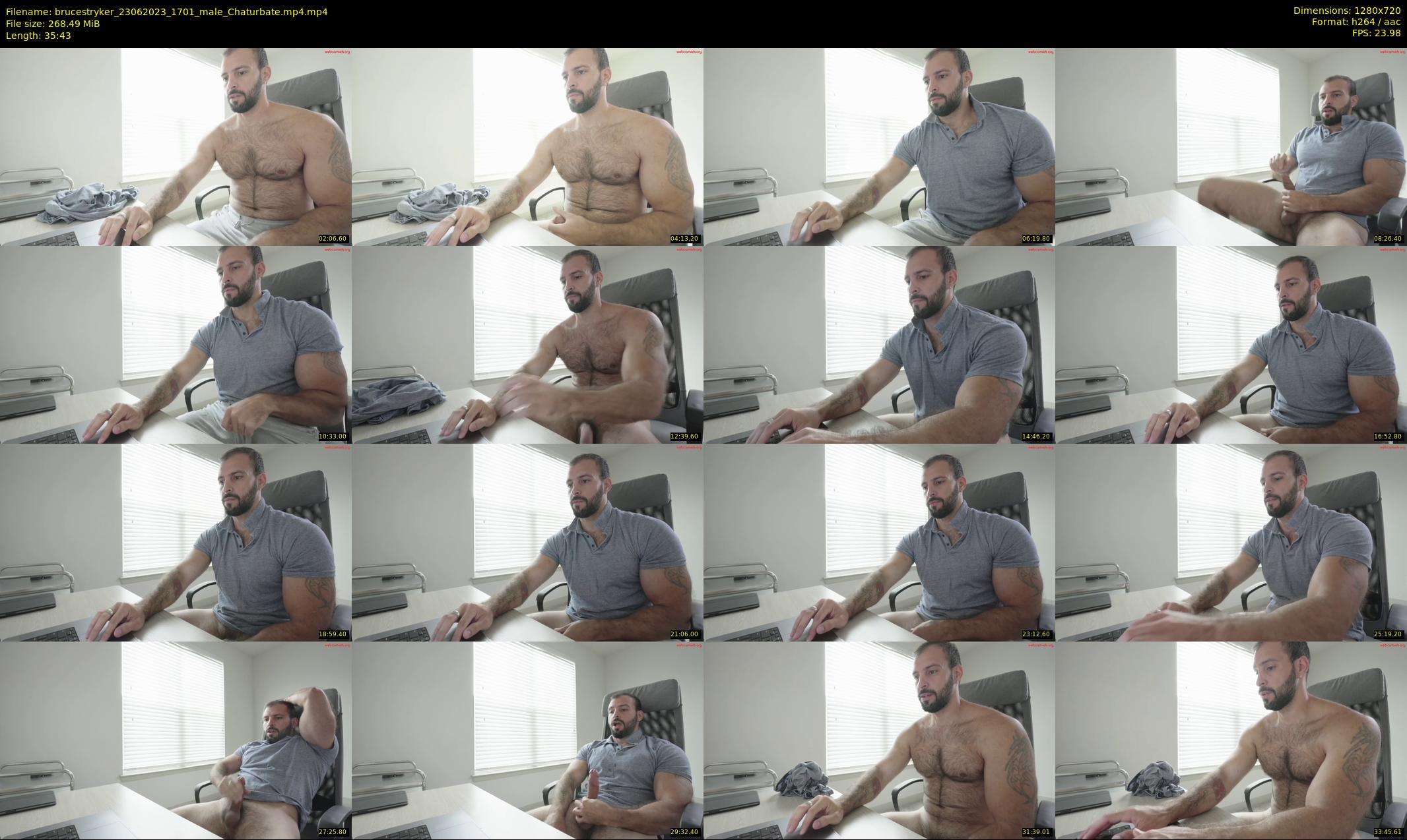 brucestryker — 36 minute Chaturbate male cam show recording, 720p, Jun 23, 2023