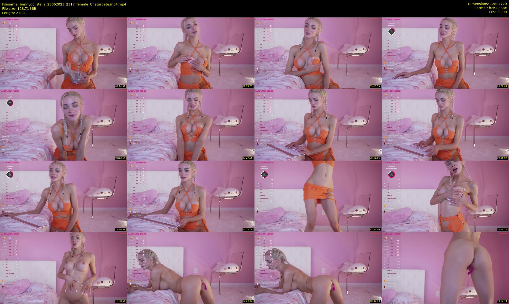 bunnydollstella — 22 minute Chaturbate female cam show recording, 720p, Jun 23, 2023
