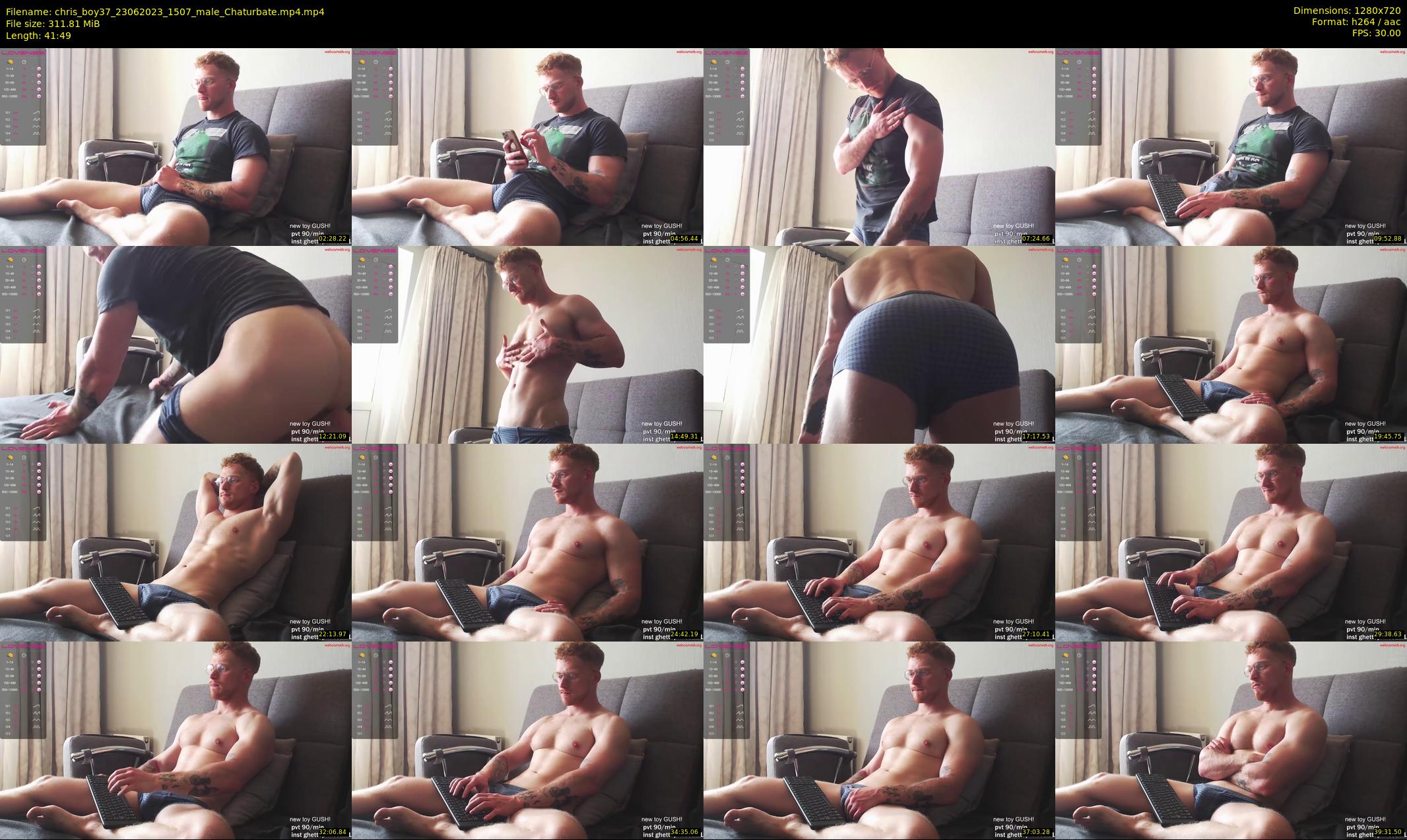 chris_boy37 — 42 minute Chaturbate male cam show recording, 720p, Jun 23, 2023