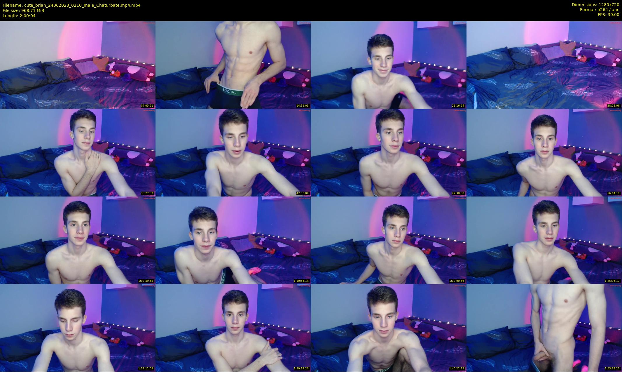 cute_brian — 121 minute Chaturbate male cam show recording, 720p, Jun 24, 2023
