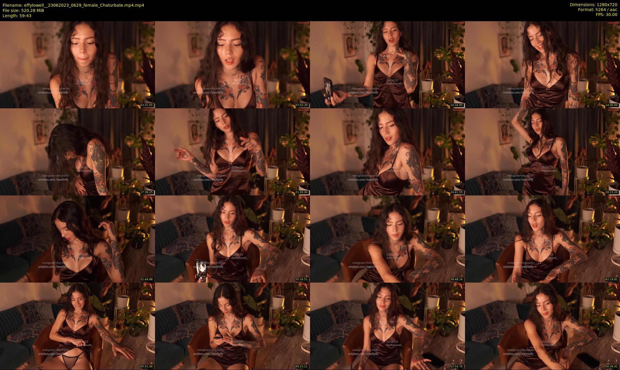 effylowell_ — 60 minute Chaturbate female cam show recording, 720p, Jun 23, 2023