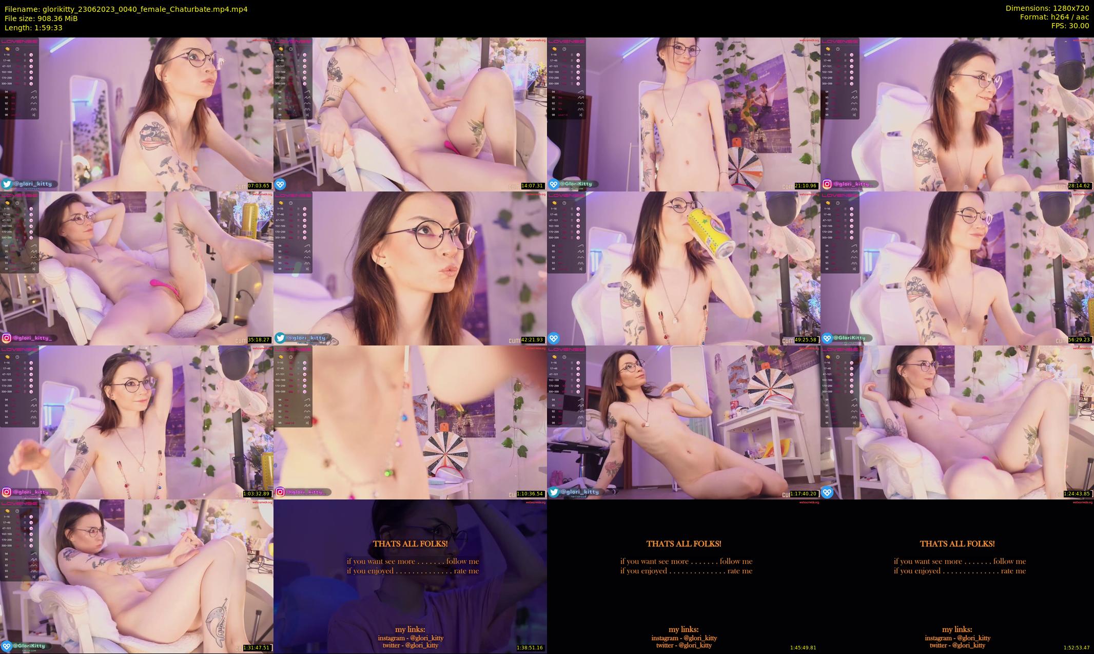 glorikitty — 120 minute Chaturbate female cam show recording, 720p, Jun 23, 2023
