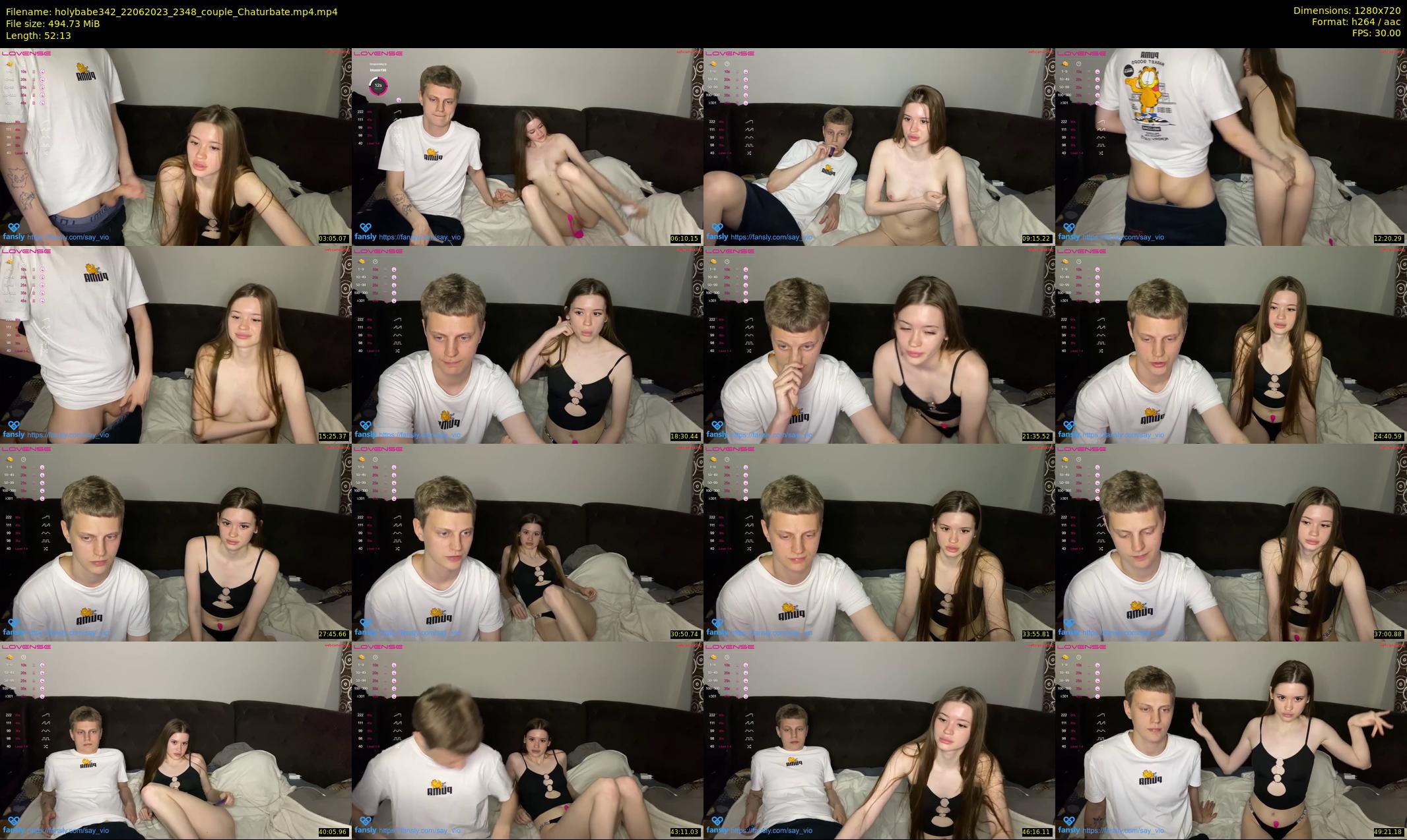 holybabe342 — 53 minute Chaturbate couple cam show recording, 720p, Jun 22, 2023