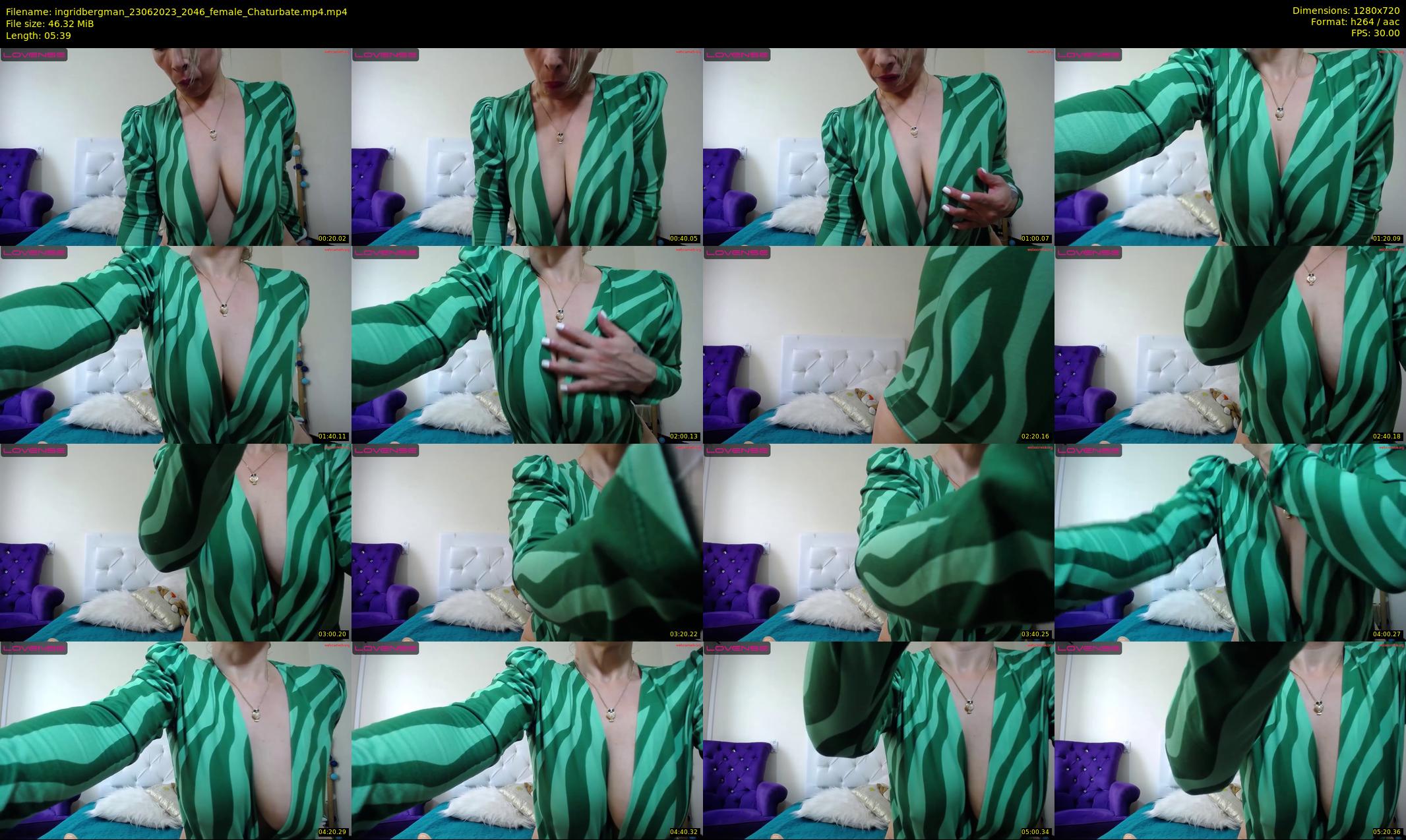 ingridbergman — 6 minute Chaturbate female cam show recording, 720p, Jun 23, 2023