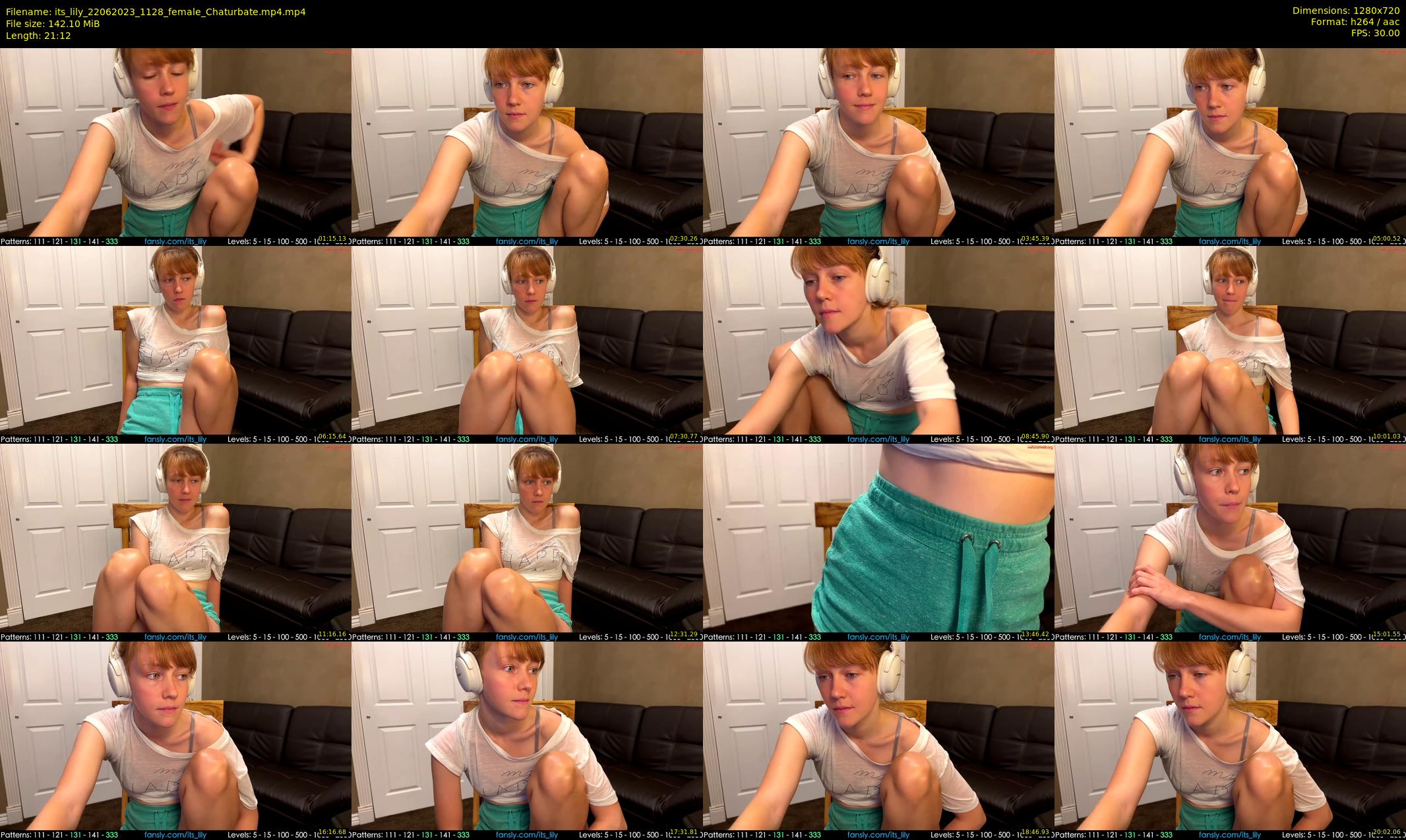 its_lily — 22 minute Chaturbate female cam show recording, 720p, Jun 22, 2023