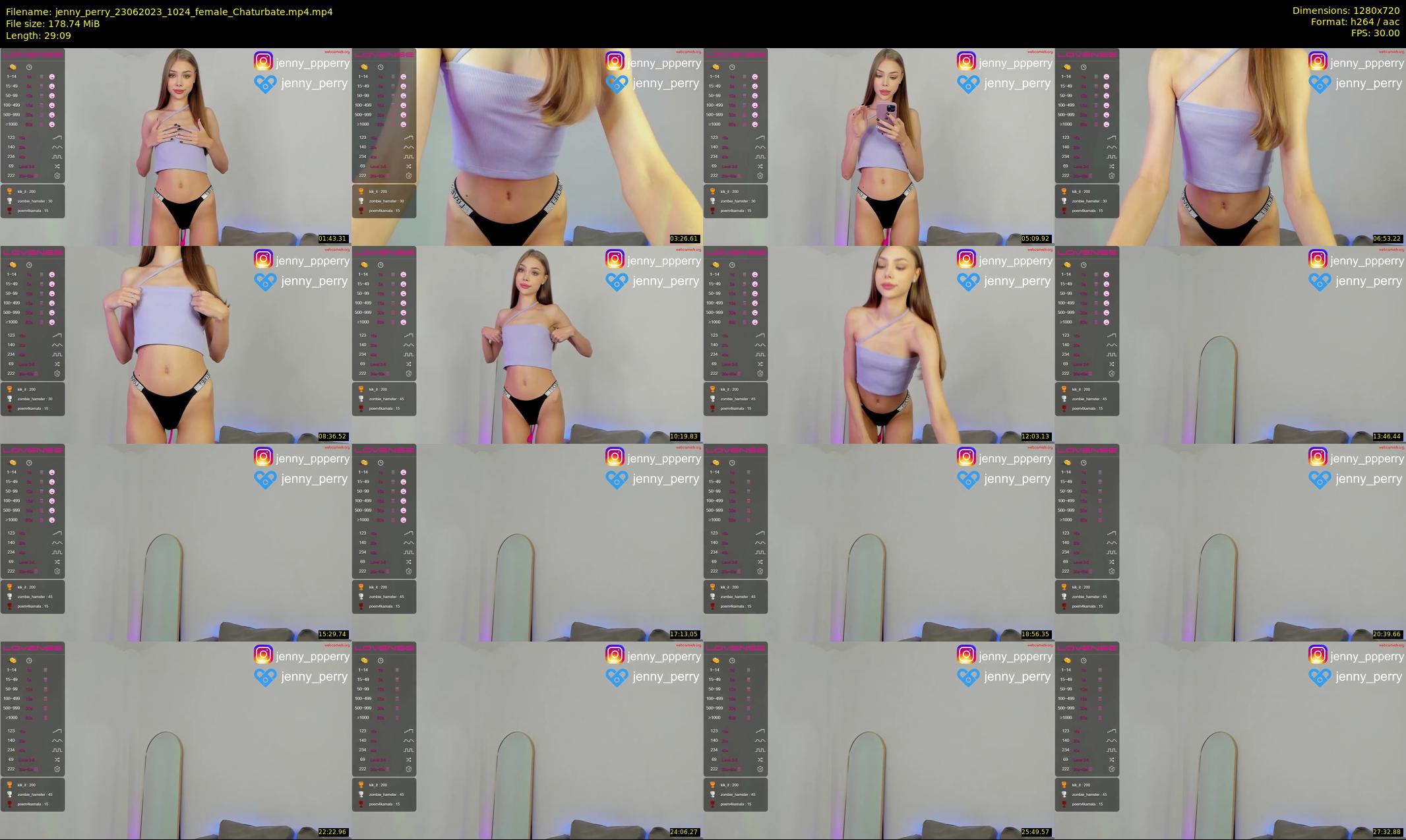 jenny_perry — 30 minute Chaturbate female cam show recording, 720p, Jun 23, 2023