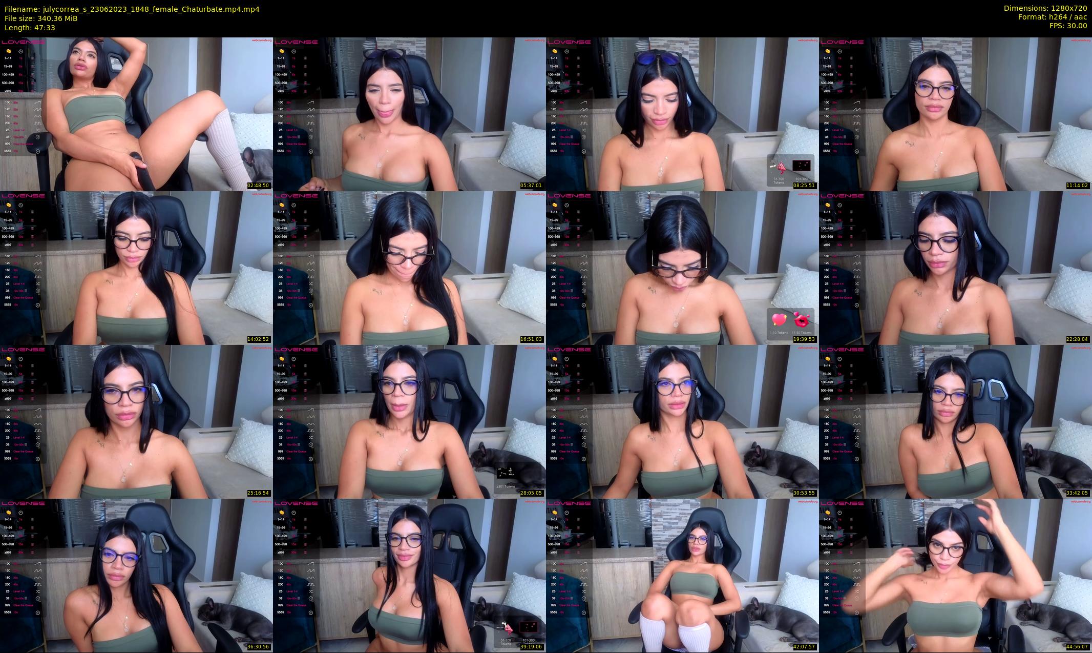 julycorrea_s — 48 minute Chaturbate female cam show recording, 720p, Jun 23, 2023