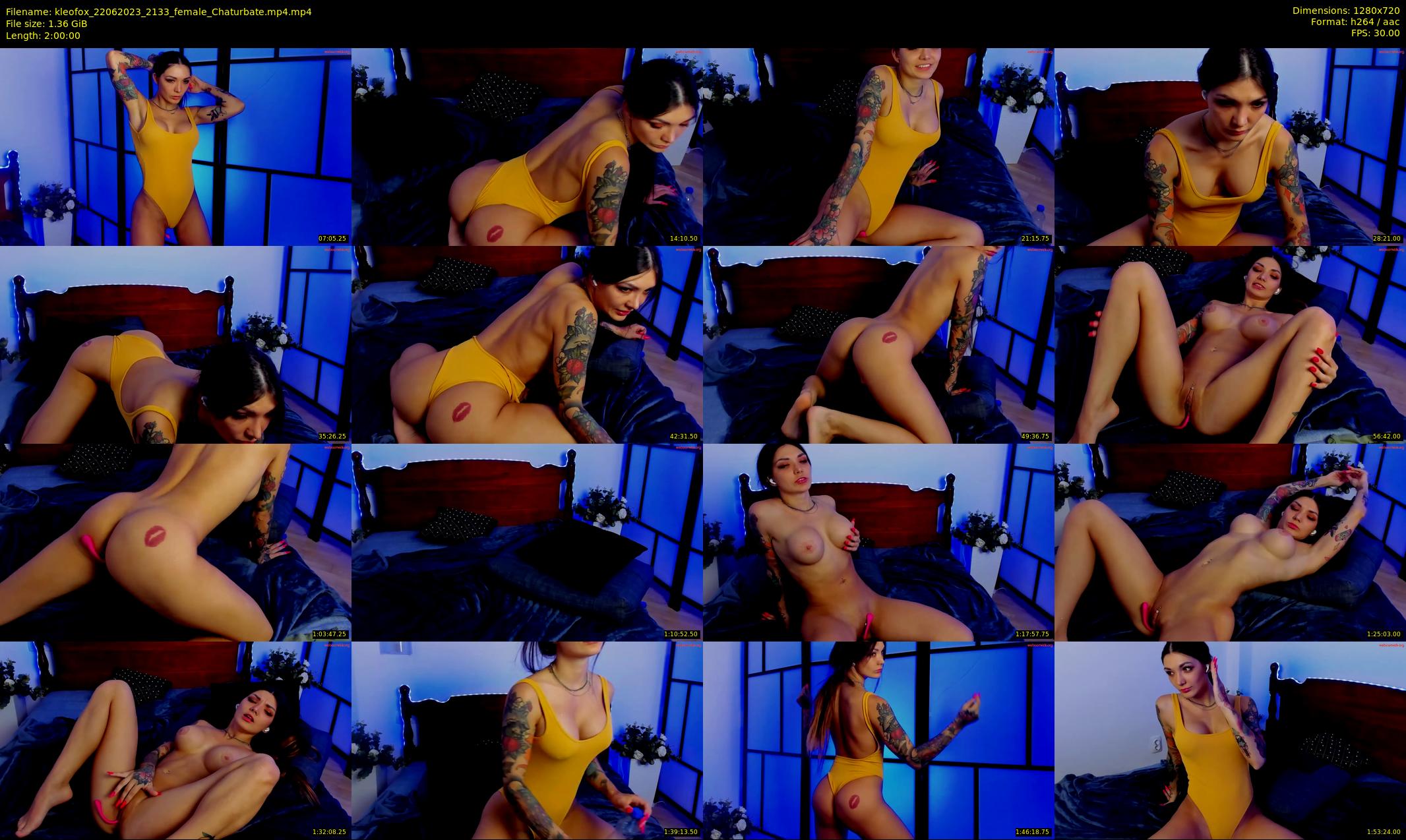 kleofox — 120 minute Chaturbate female cam show recording, 720p, Jun 22, 2023