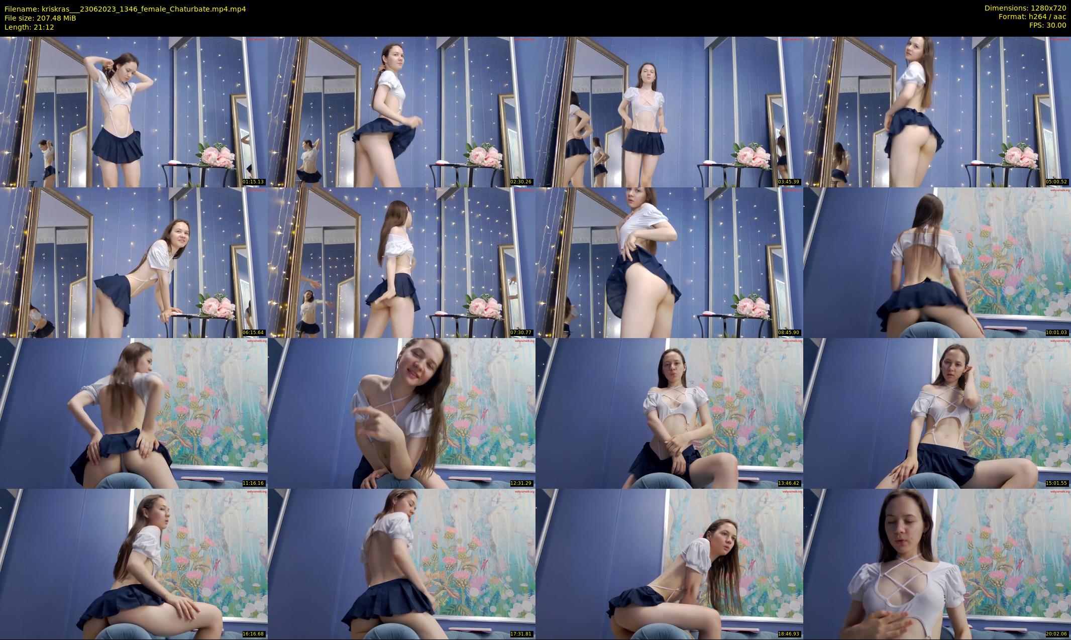 kriskras__ — 22 minute Chaturbate female cam show recording, 720p, Jun 23, 2023