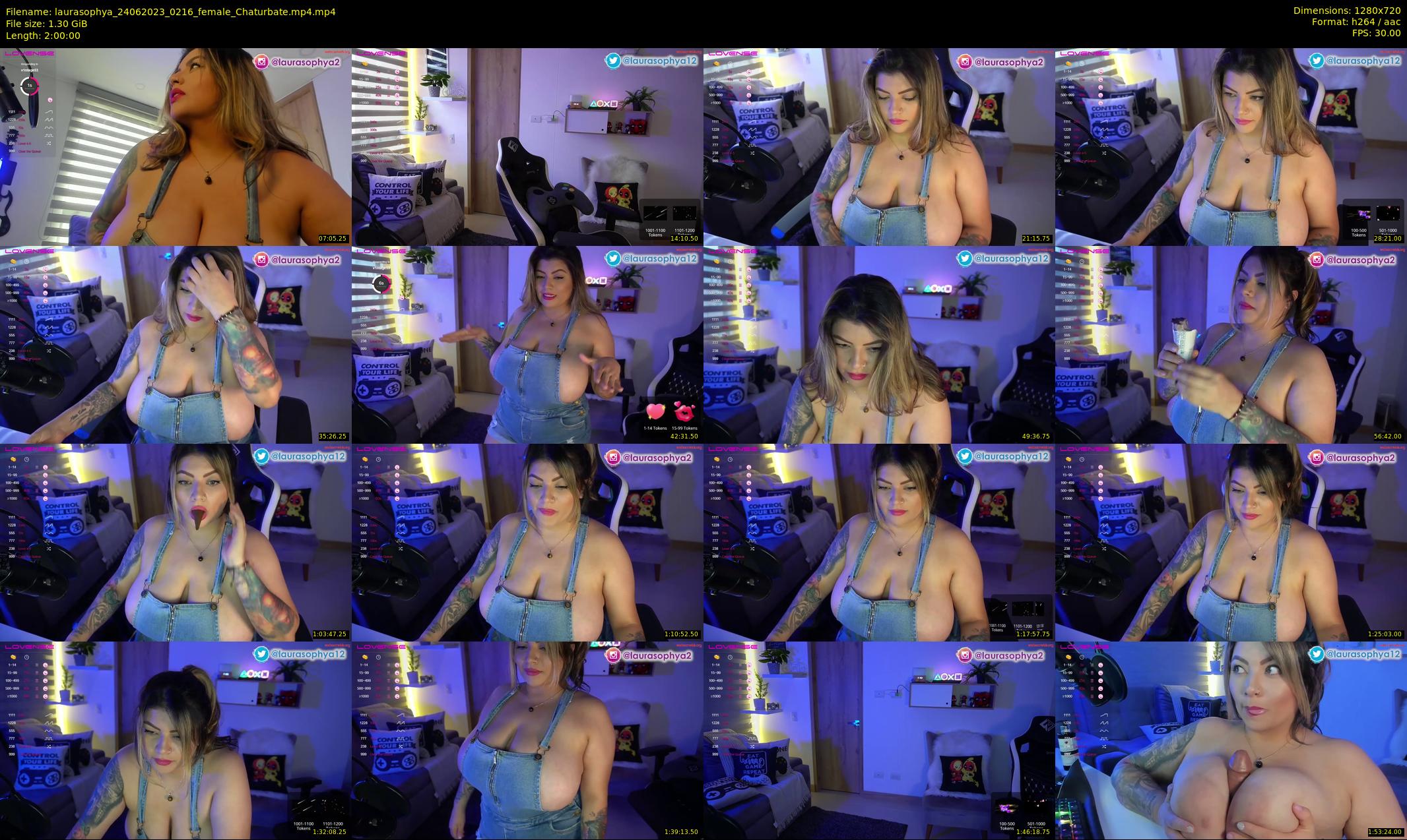 laurasophya — 120 minute Chaturbate female cam show recording, 720p, Jun 24, 2023