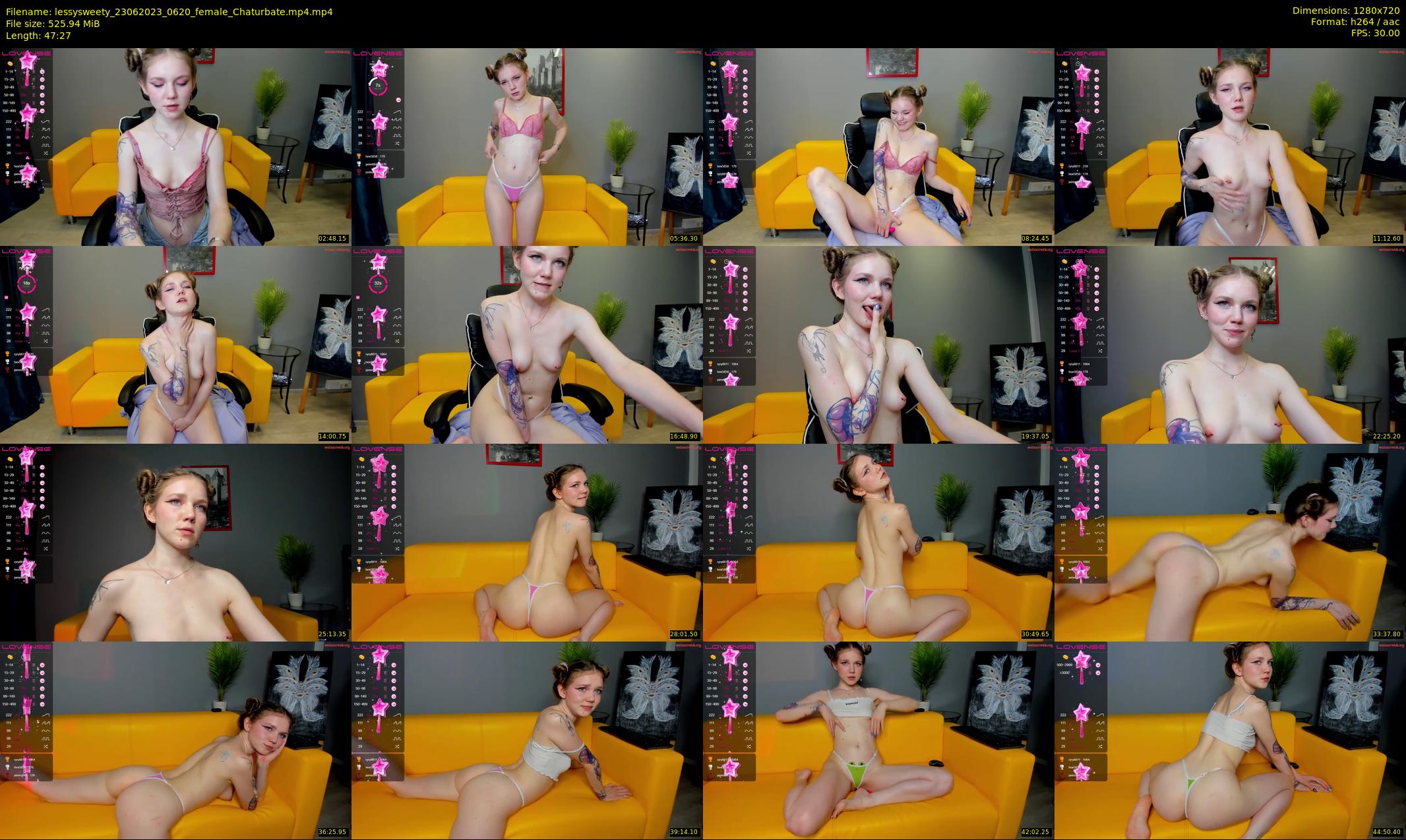 lessysweety — 48 minute Chaturbate female cam show recording, 720p, Jun 23, 2023