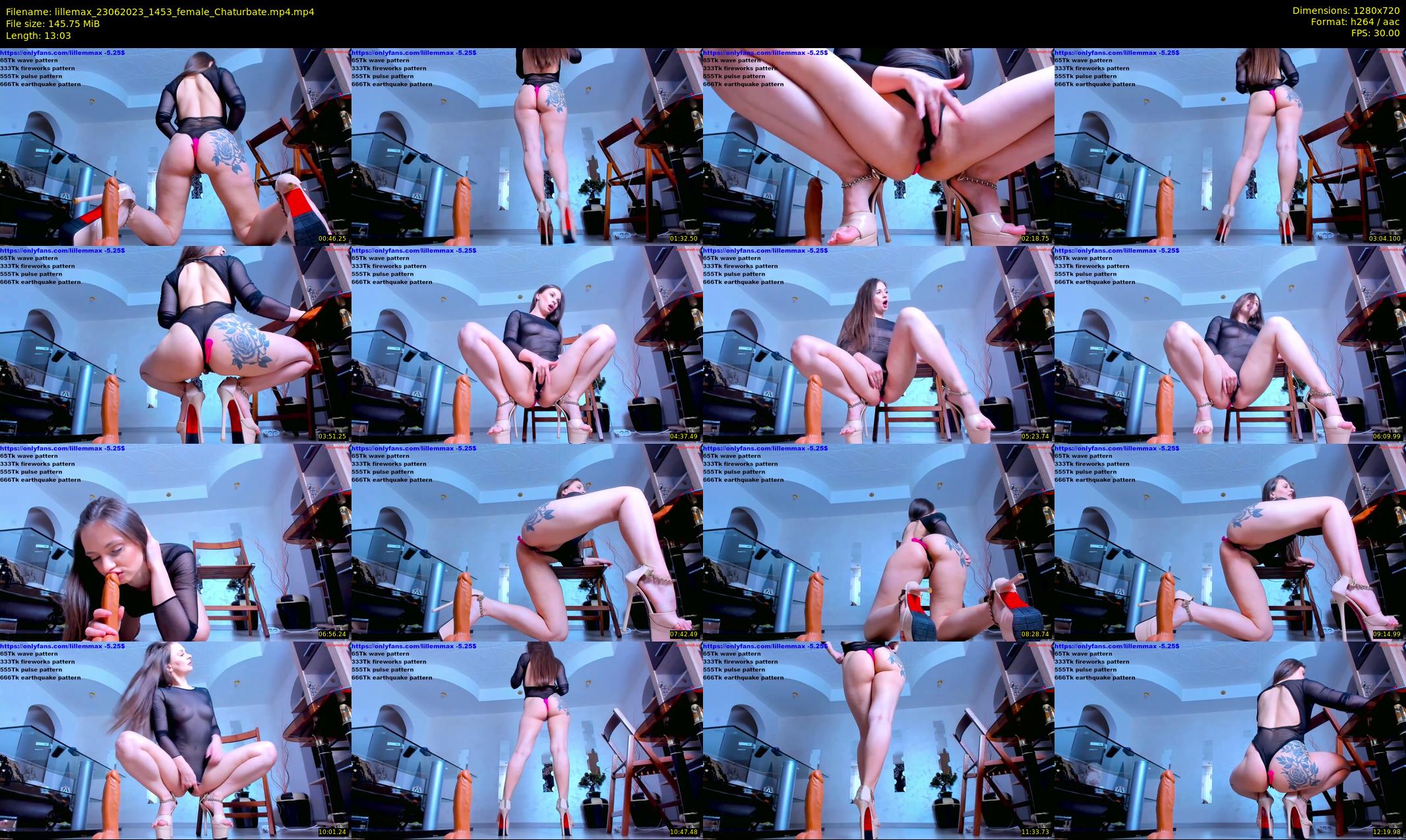 lillemax — 14 minute Chaturbate female cam show recording, 720p, Jun 23, 2023