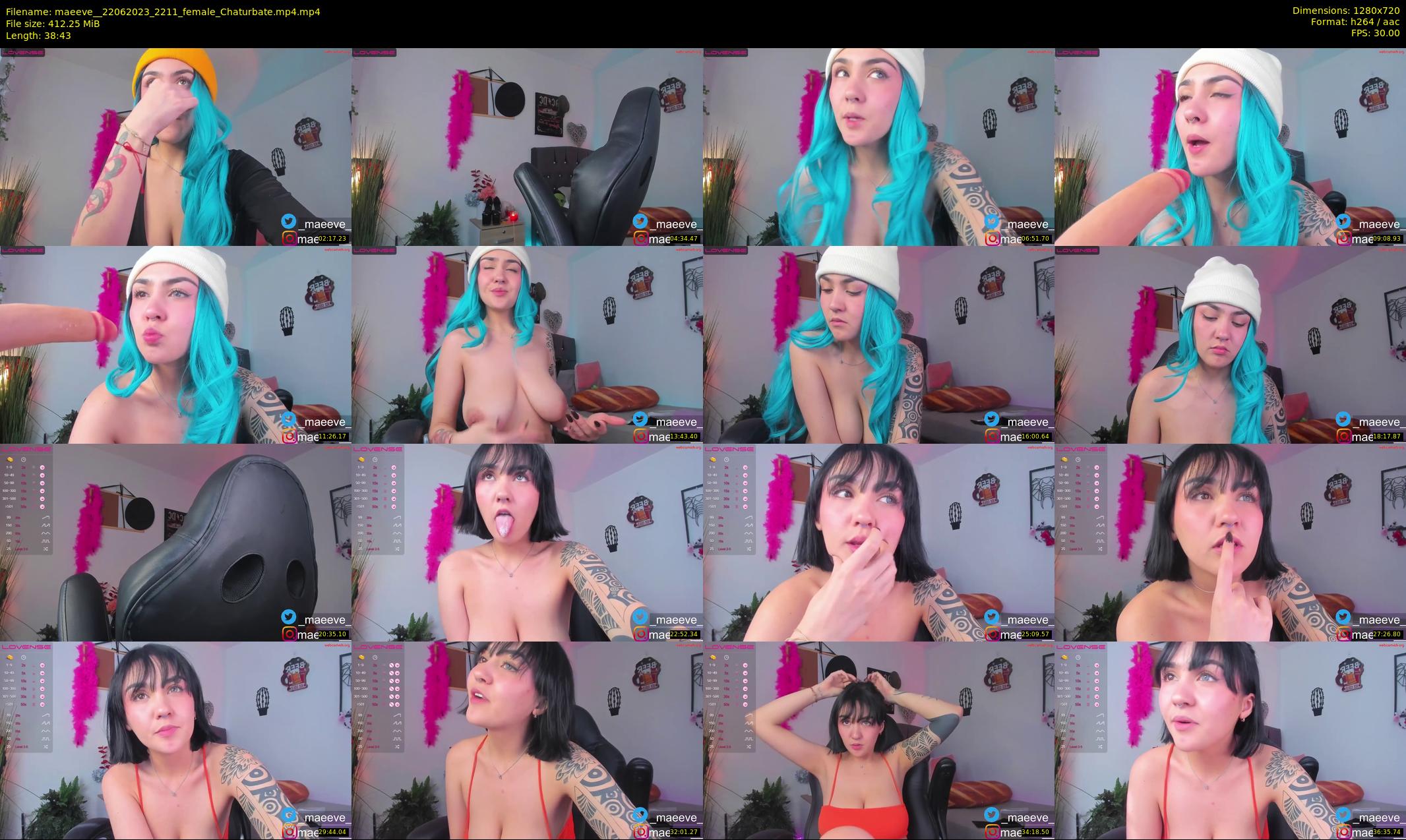 maeeve_ — 39 minute Chaturbate female cam show recording, 720p, Jun 22, 2023