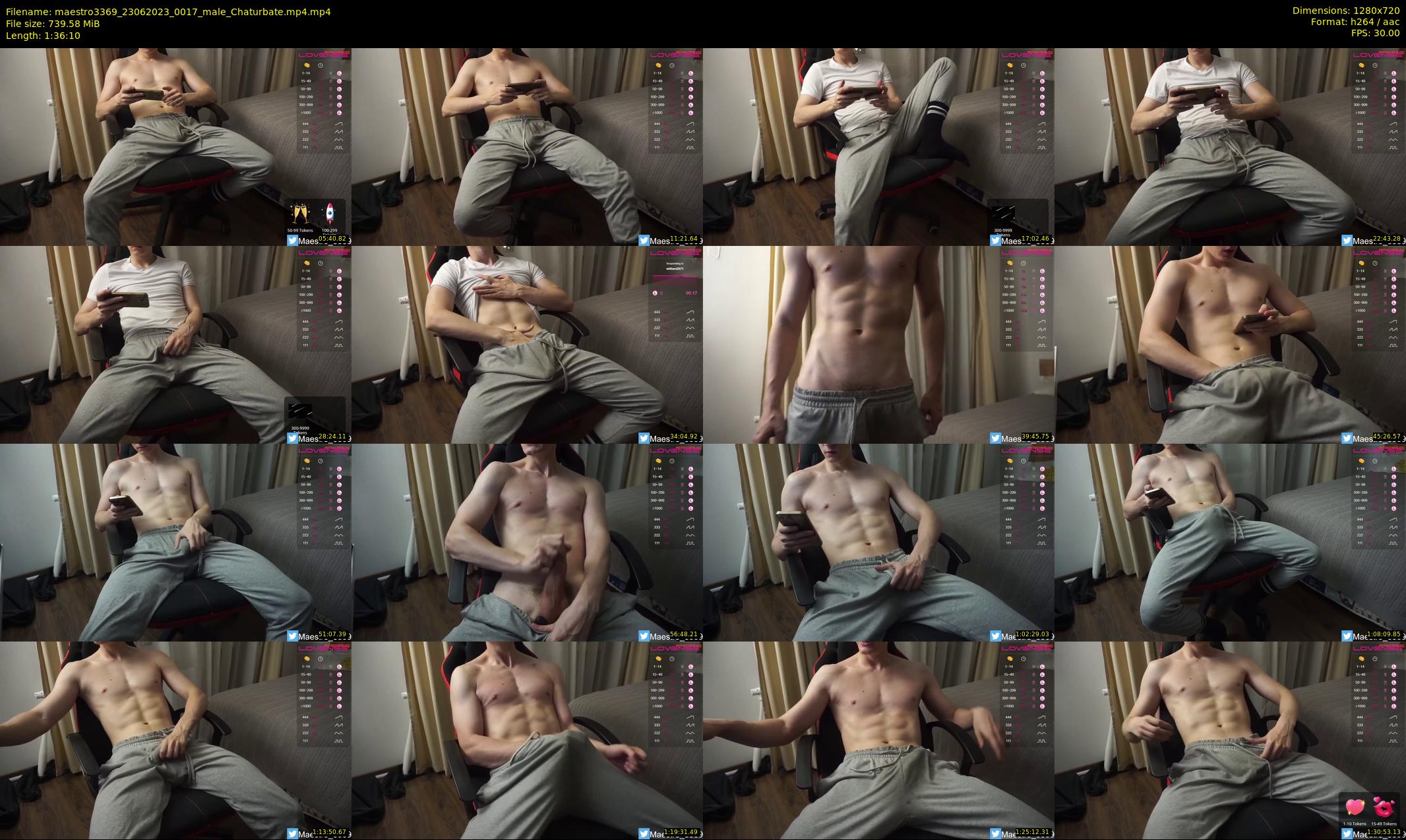 maestro3369 — 97 minute Chaturbate male cam show recording, 720p, Jun 23, 2023